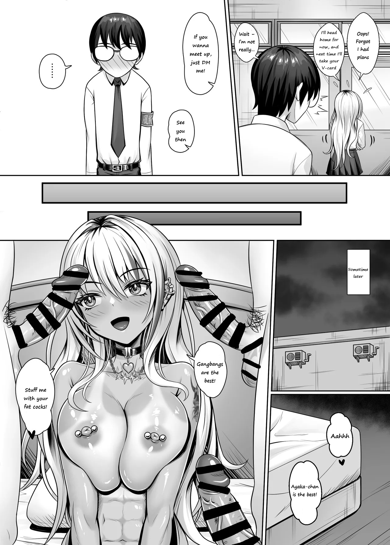 Class no Kuro Gal to Pakopako | Fucking With the Class’s Dark-Skinned Gyaru - Page 12