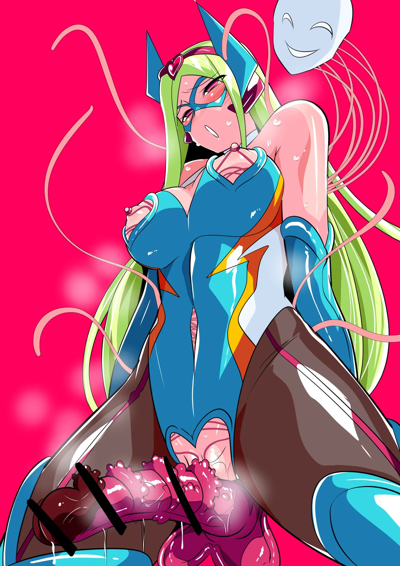 Page 34 of [Warabimochi] Heroine Harassment: Batgirl vs. Tentacle Suit Monster Bellar Kouhen