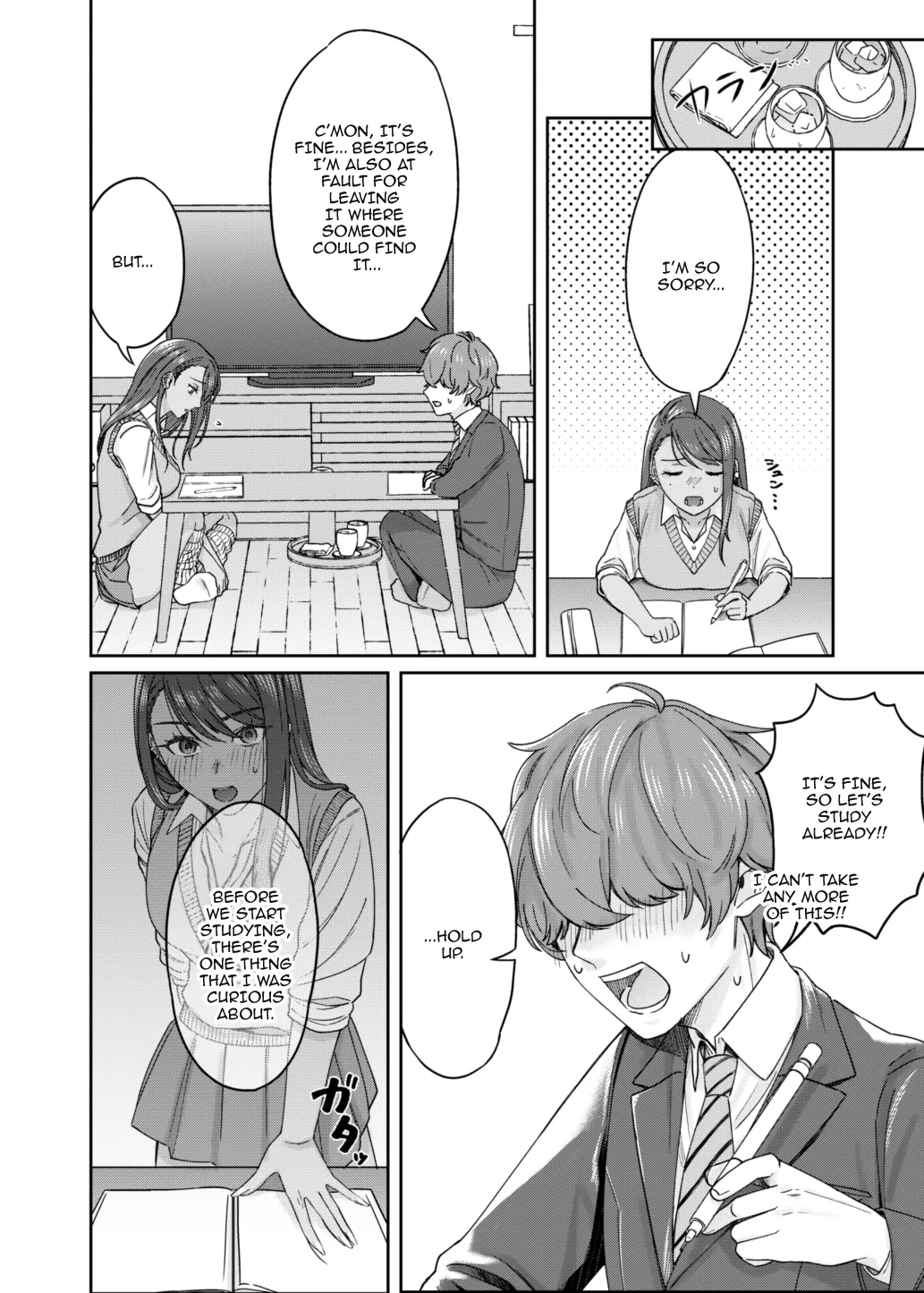 Page 9 of [Deppatsu Shinkoo (Negita Shio)] Kuro Gyaru Osananajimi to Himitsu no Benkyou Shichau Hanashi | Story About A Secret Study Session With My Black Gyaru Childhood Friend [English] {Doujins.com} [Digital]