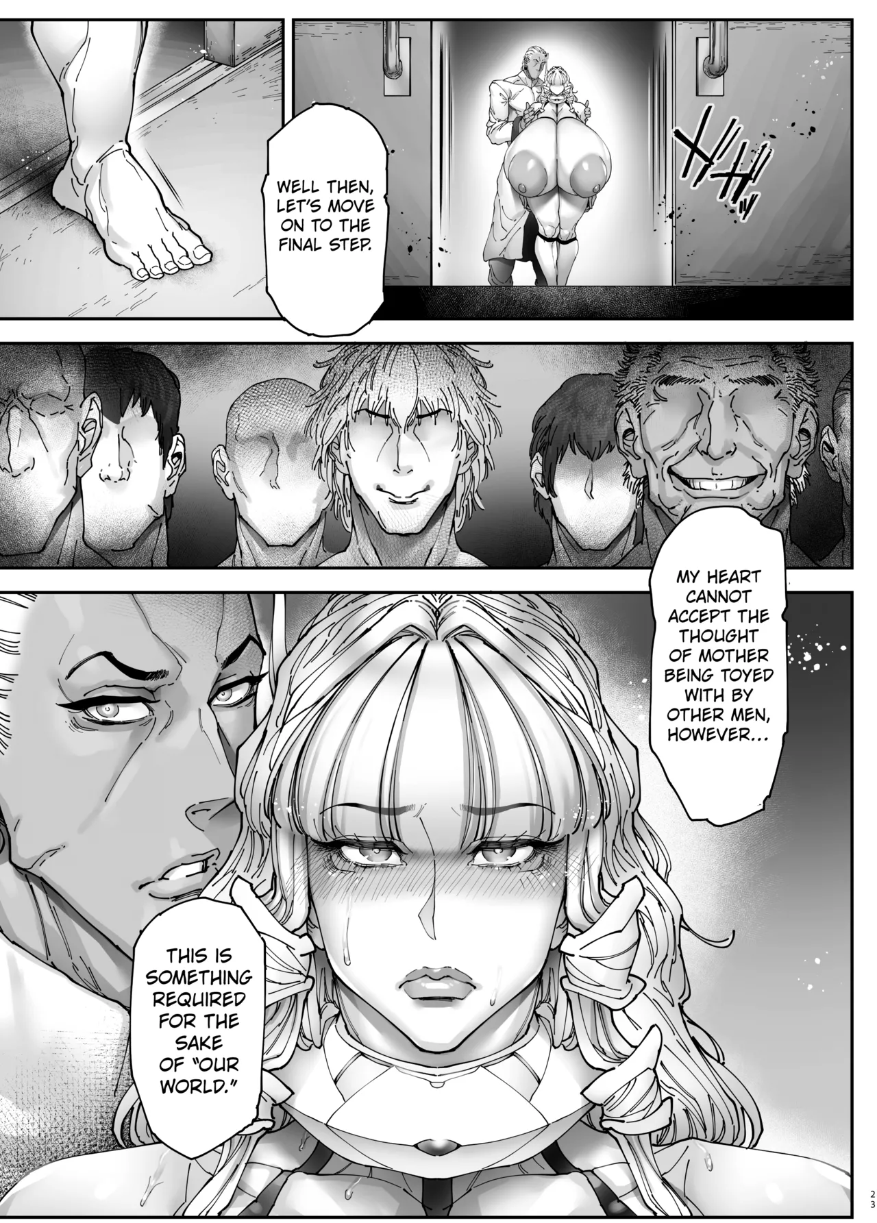Page 22 of [Kocho Kocho Koukou (Bonten)] Nyuujoku no Ori ~Hitozuma Sousakan Atsuko~ Gaiden [English] [Kuraudo] [Digital]