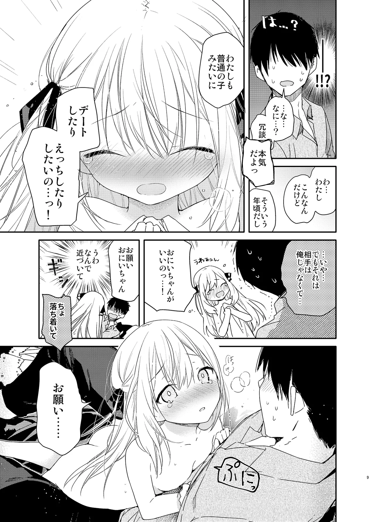 Page 9 of Tonari no Hakanage Shoujo to Hajimete Ecchi