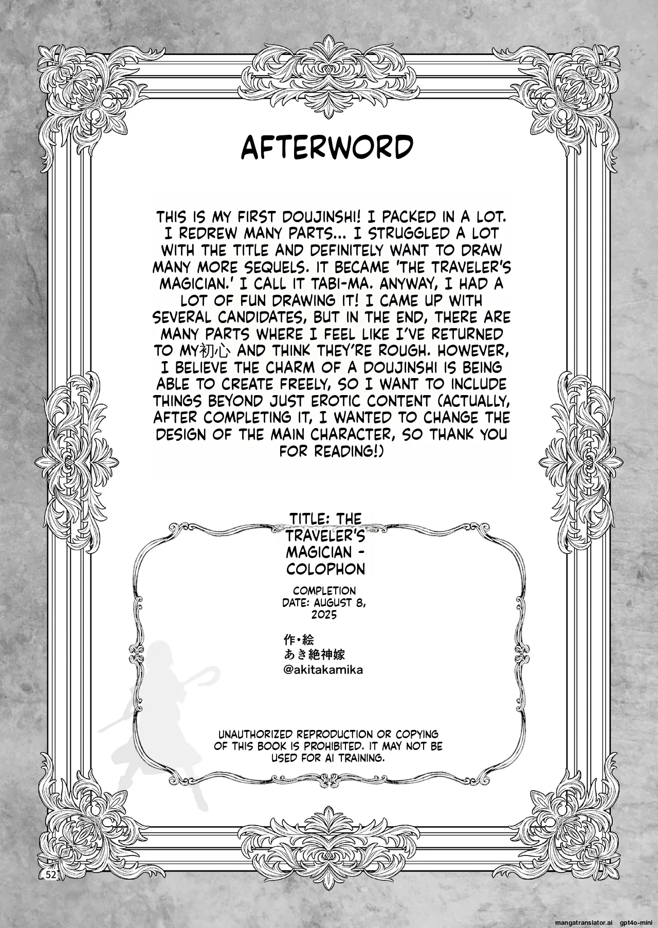 Tabibito no Mahoutsukai English - Page 53