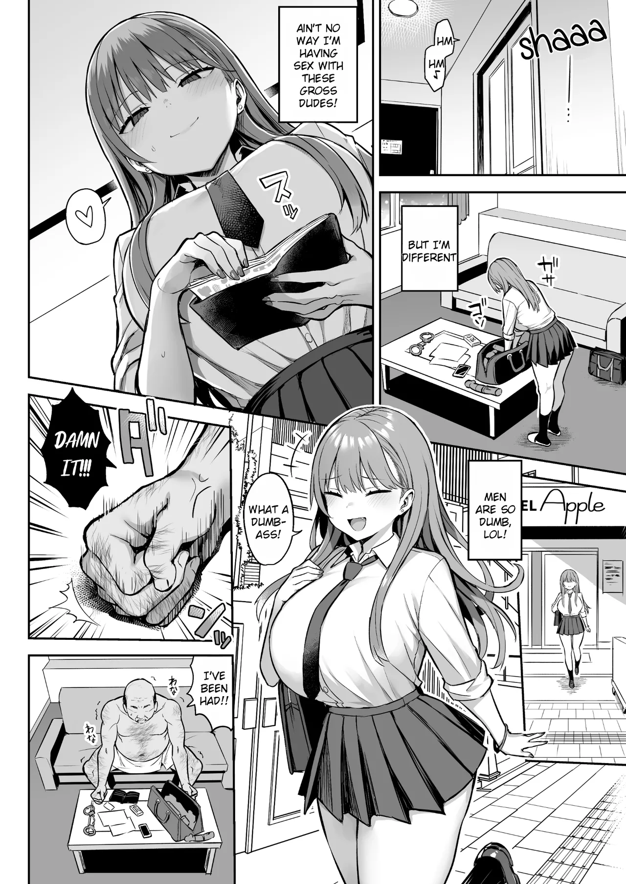 Page 4 of [Doushoku (Ichinomiya Yuuba)] Namaiki Papa Katsu Shoujo ni Seisai SEX [English] [Rei Scans] [Digital]