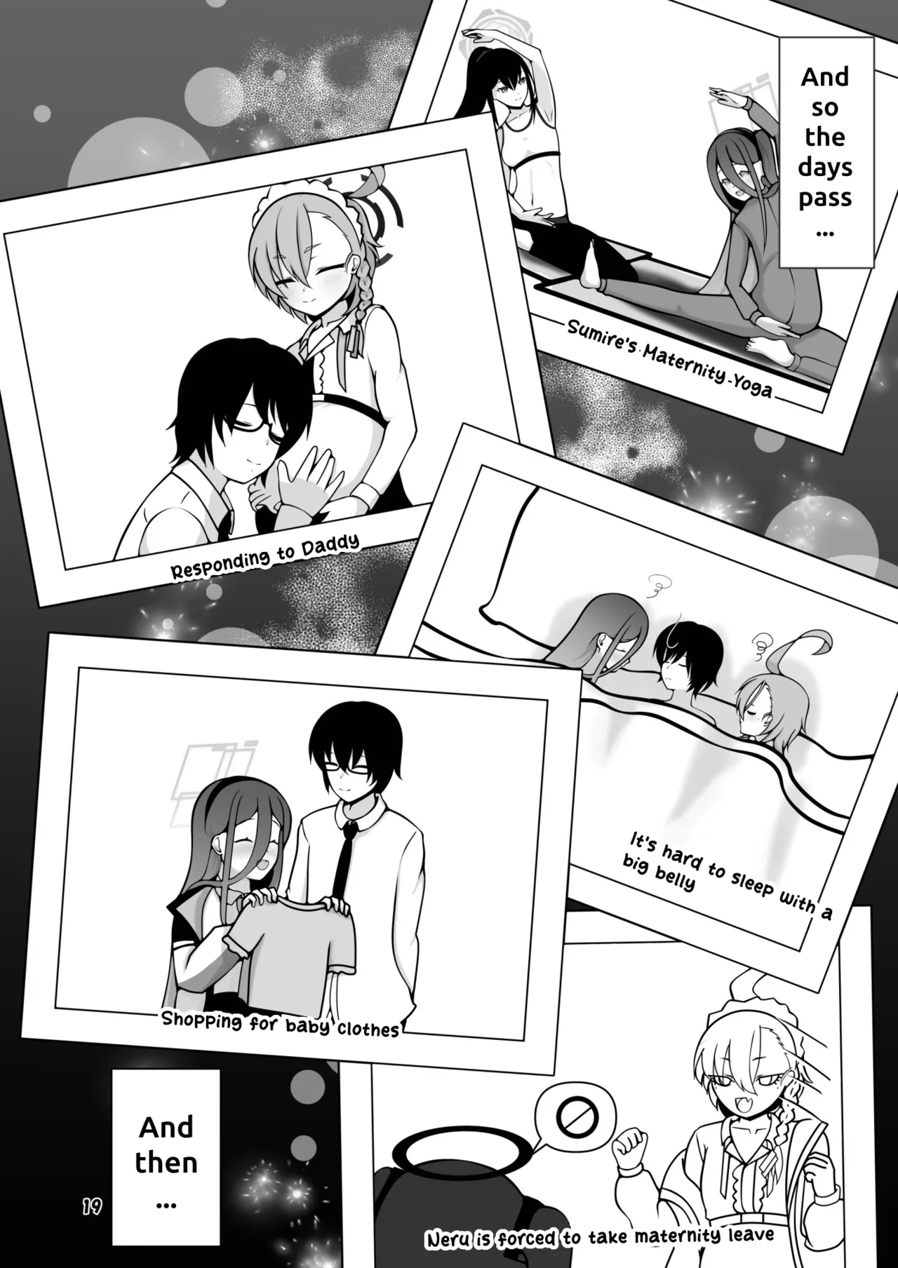 Page 19 of [Magical Kagechousukashi (Kagechousukashi,)] Neru to Arisu ga Mama ni Naru made ~Sensei to Kurasu Totsukitooka~ (Blue Archive) [English] [Digital]