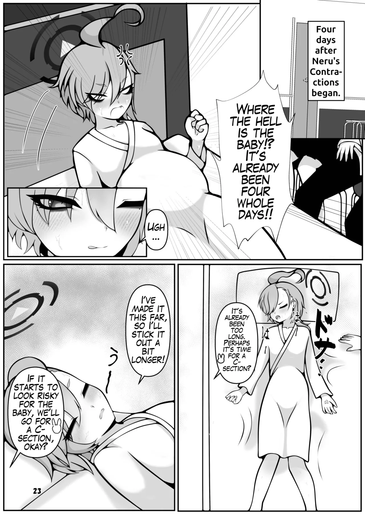 Page 23 of [Magical Kagechousukashi (Kagechousukashi,)] Neru to Arisu ga Mama ni Naru made ~Sensei to Kurasu Totsukitooka~ (Blue Archive) [English] [Digital]