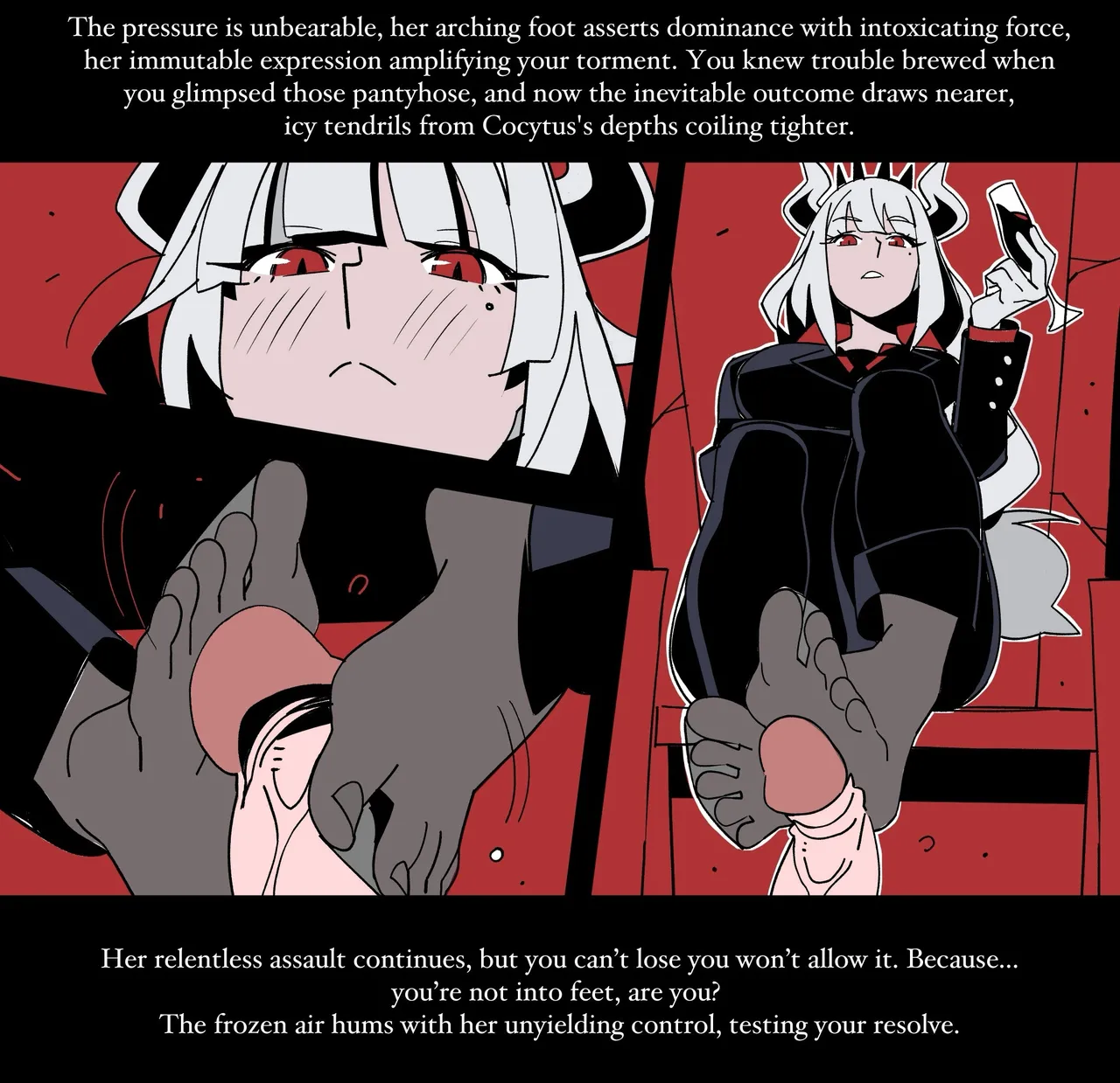 Helltaker Fanart Madness (by Nisegoworks) Lucifer chapter colorized - Page 10