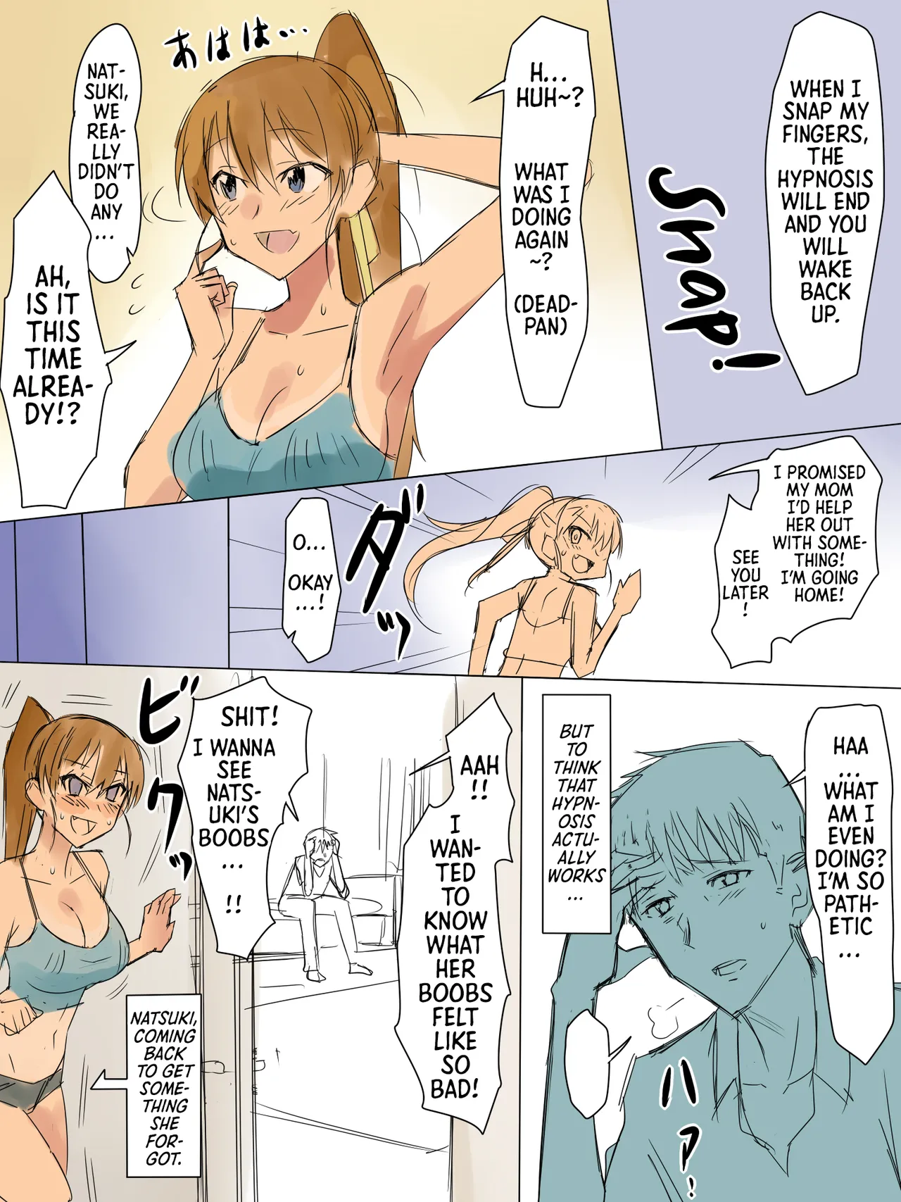 Page 9 of [Circle Kagemusya (Kagemusya)] Ani no You na Sonzai datta Osananajimi ni Saiminjutsu o Kakete Koibito ni Suru Ohanashi | A Story About Using Hypnosis to Make the Childhood Friend Who Was Like an Older Brother to Me into My Lover [English] [Morally Bankrupt Wizard Translations]