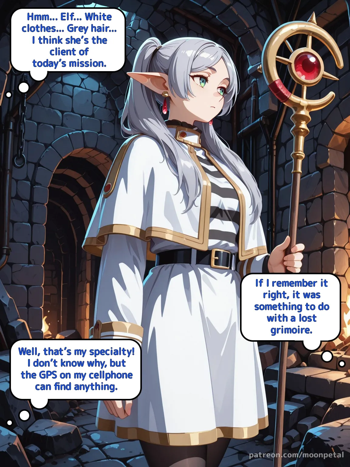 Page 3 of [Moon Petal] Wanna make a bet? ch. 12 - Frieren [English] [Uncensored] [AI Generated]