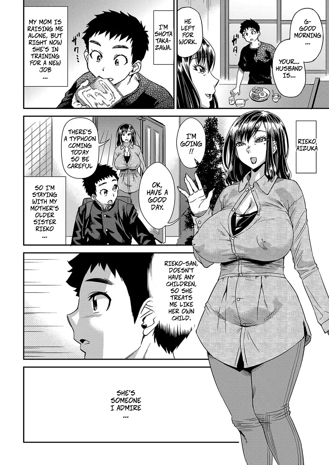 Page 2 of [Abe Morioka] Arashi no Yoru ni - on a stormy night (Iya Dakedo Ireraretai! NTR Sex ni Ochiteiku Bijin Hitozuma-tachi) [English] [Digital]