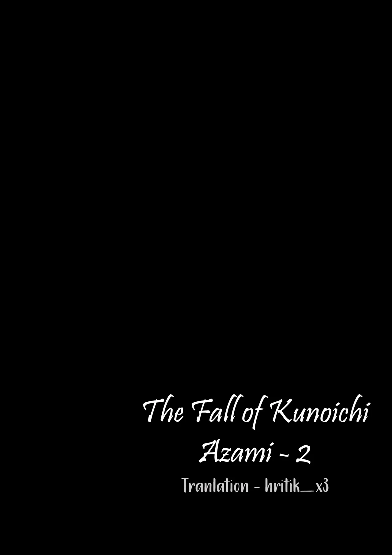 Page 3 of [Tamatamasanmyaku (Tamatanuki)] Kunoichi Azami ga Ochiru Made 2 [English] [Digital]