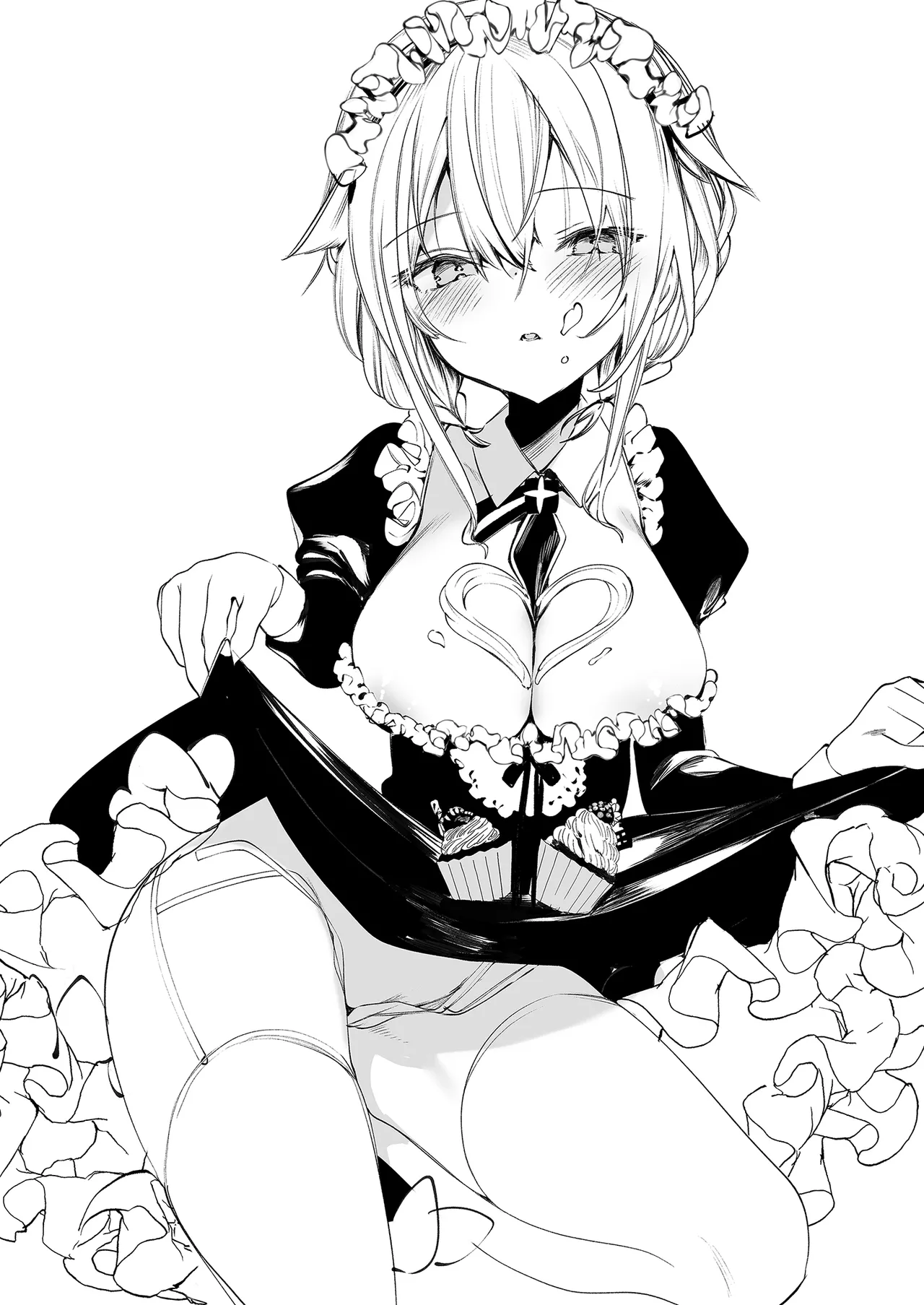 Page 8 of [111 Touban (1-gou)] Downer na Dekachichi Maid-san wa Oshioki Gohoushi o Onedari suru. ~Honshou wa Gehin de Dosukebe Sugiru Sekkyokuteki na Meshitsukai~ - maid of pure greed at knightley manor | 陰鬱巨乳女僕的主動求懲侍奉 [Chinese] [Decensored] [Digital]