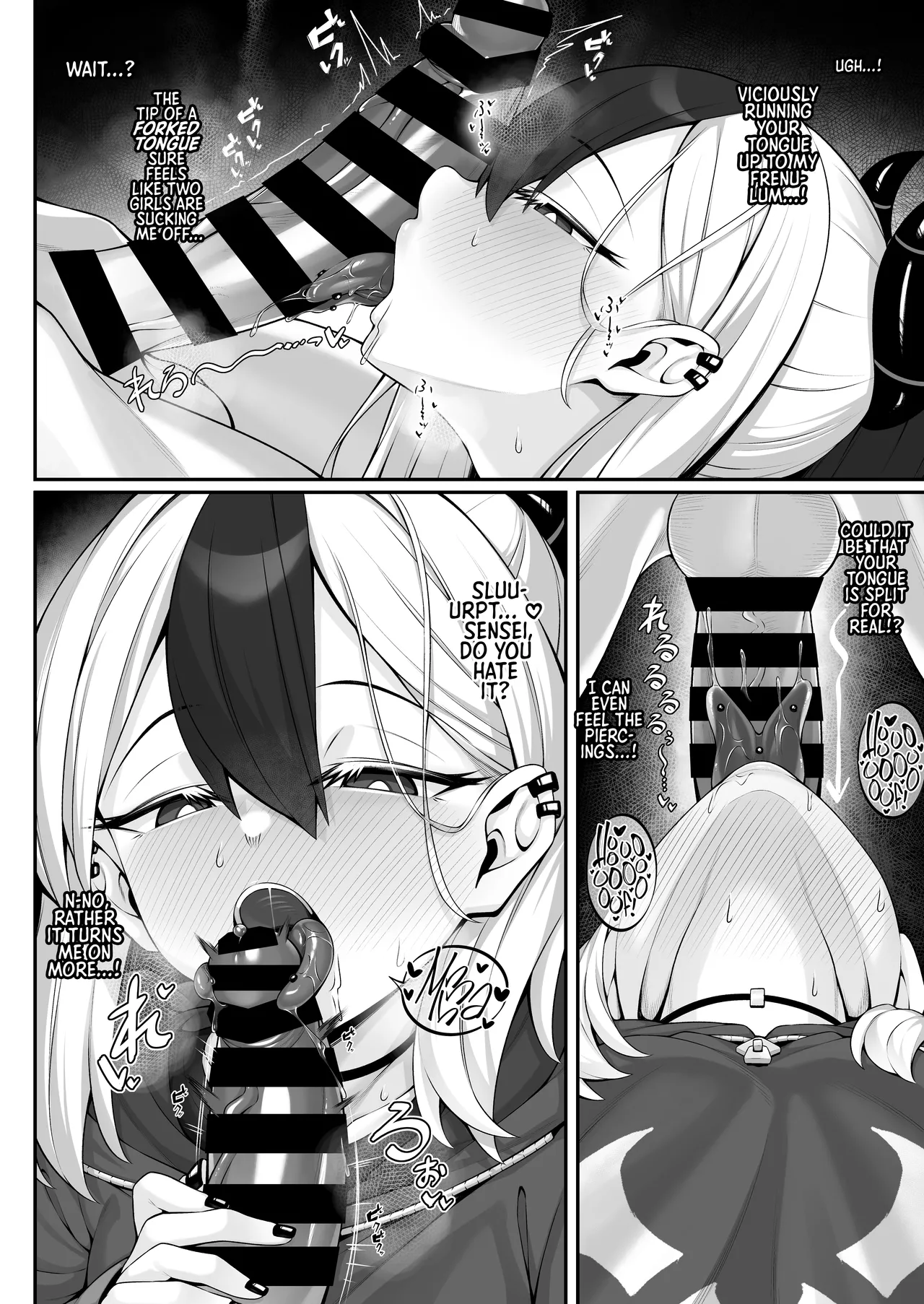 [Watosu] Sputum Shita-pi Kayoko ni Fella de Nuite Morau dake no Tanpen Manga | Garnet-Pierced Snake-Tongue kayoko gets me off, Mini comic. (Blue Archive) [English] [TheWhiteLine] - Page 3