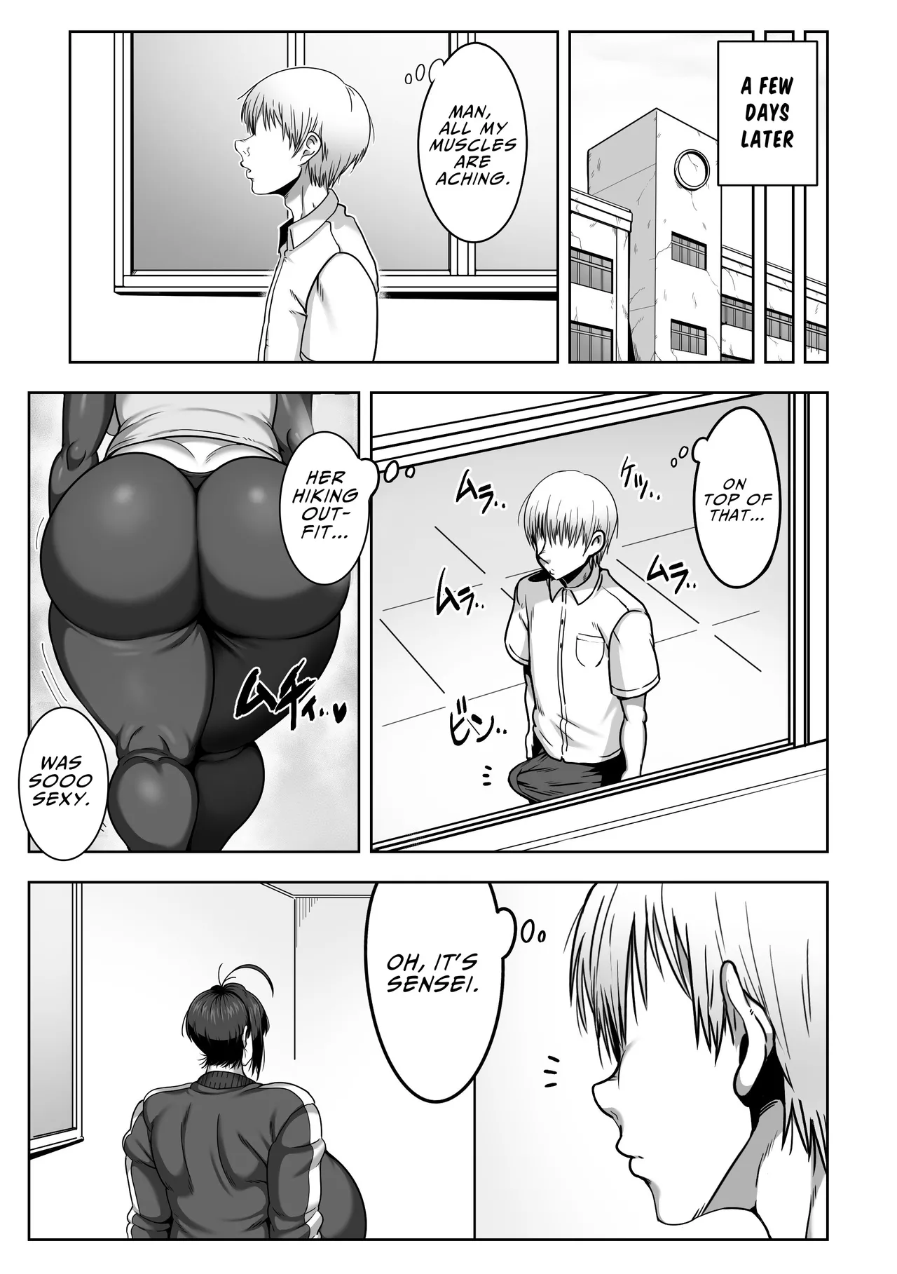 Page 43 of [Cranky-ya (Cranky)] Dekashiri Sensei ~Akogare no Sensei no Kyojiri o Yamagoya de Hitorijime suru Hanashi | Fat Ass Teacher ~The Story Of How I Made My Teacher With The Fat Ass I'm Crazy About All To Myself In A Mountain Shack~ [English] [JIGECCHI]