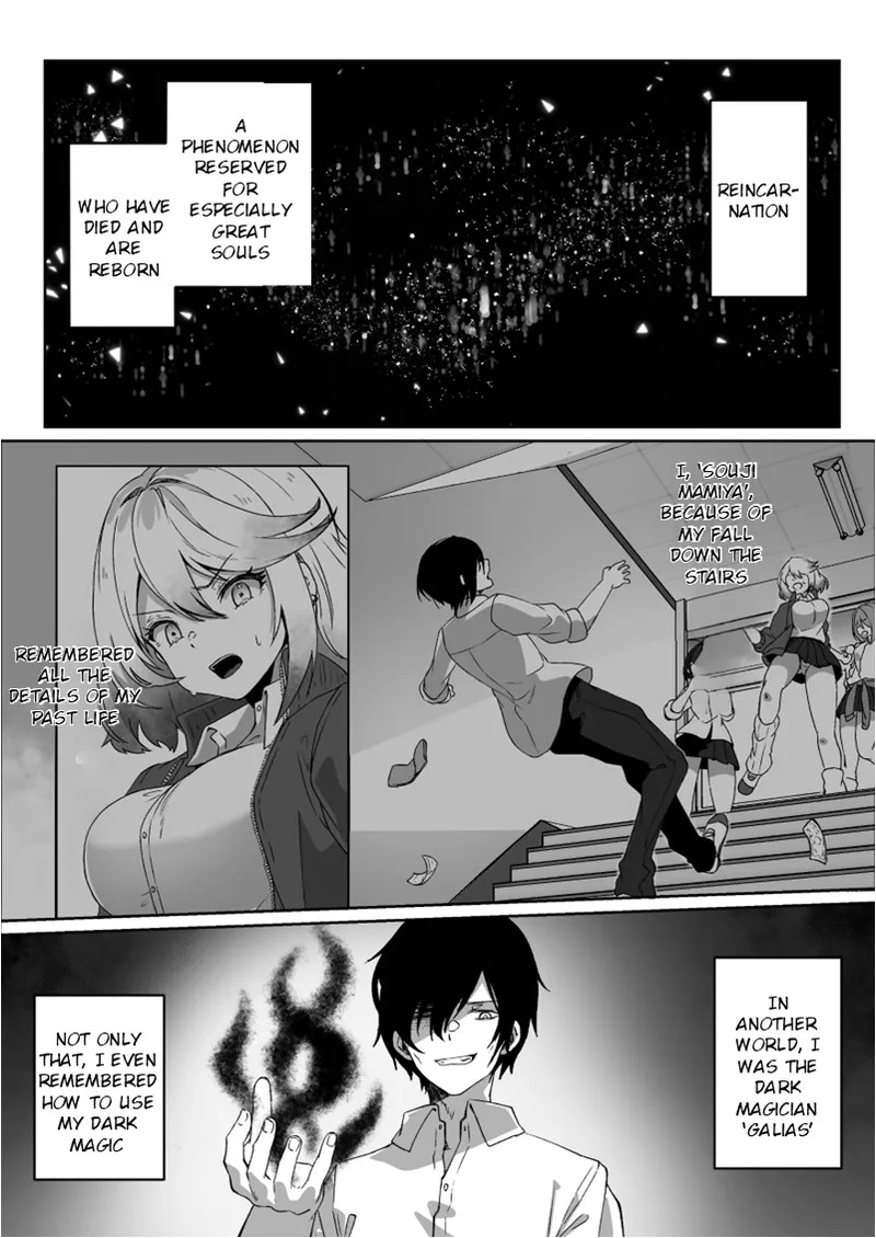 Page 2 of [Yumemi Dream Land (Yumemi Gachi)] Isekai kara Tensei shita Ore wa Yami no Chikara de Yuusha Party ni Fukushuu suru ~Yuusha Hen~ | After Isekai Reincarnating, I Use Dark Powers To Get Revenge On The Hero Party ~Hero~ [English] [Rei Scans]