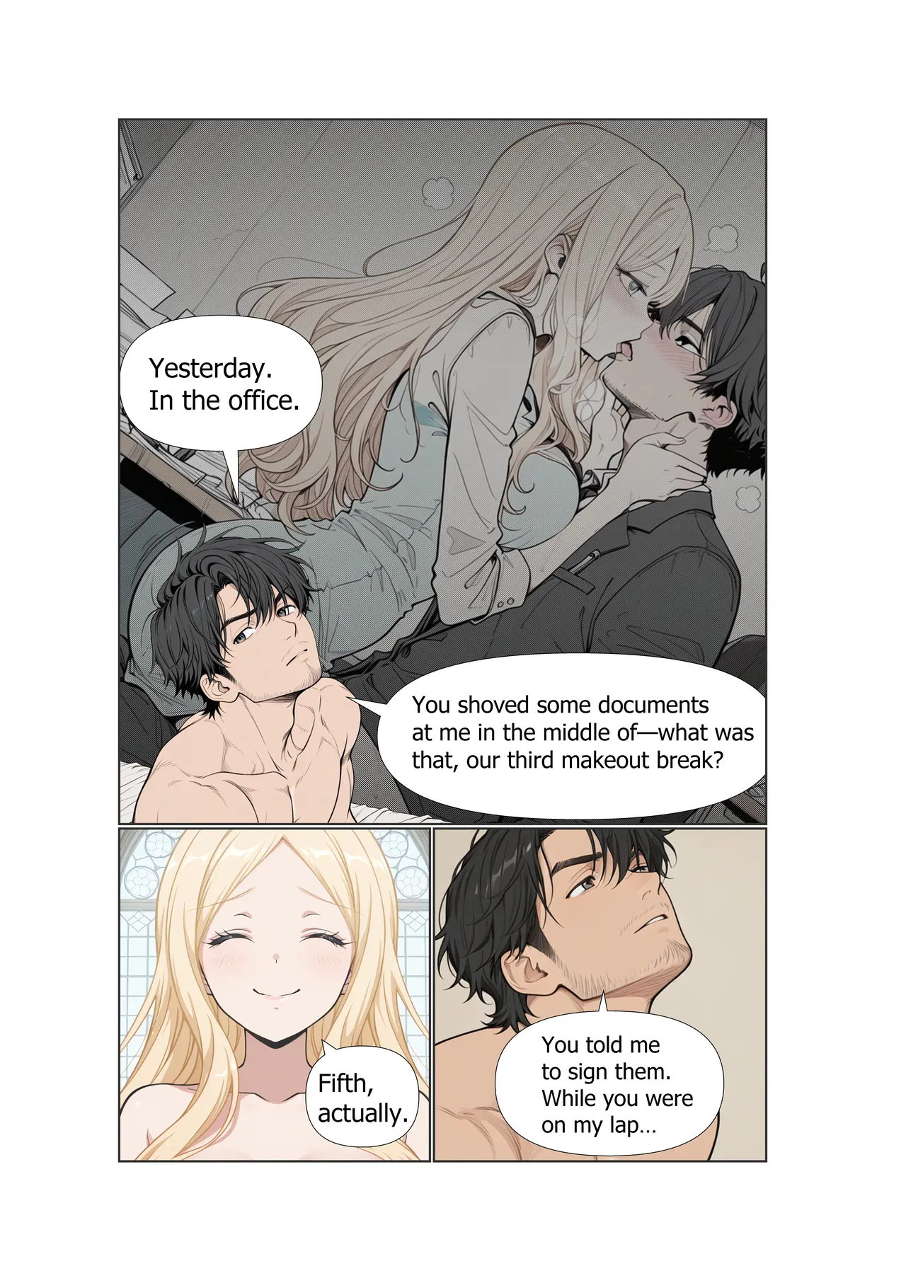 Stranded Harem | Chapter 1: The Morning She Withheld - Page 13