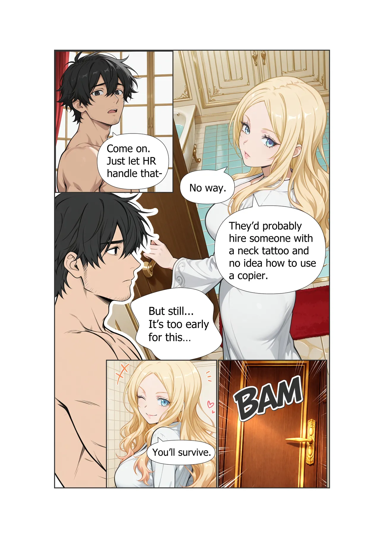 Stranded Harem | Chapter 1: The Morning She Withheld - Page 22
