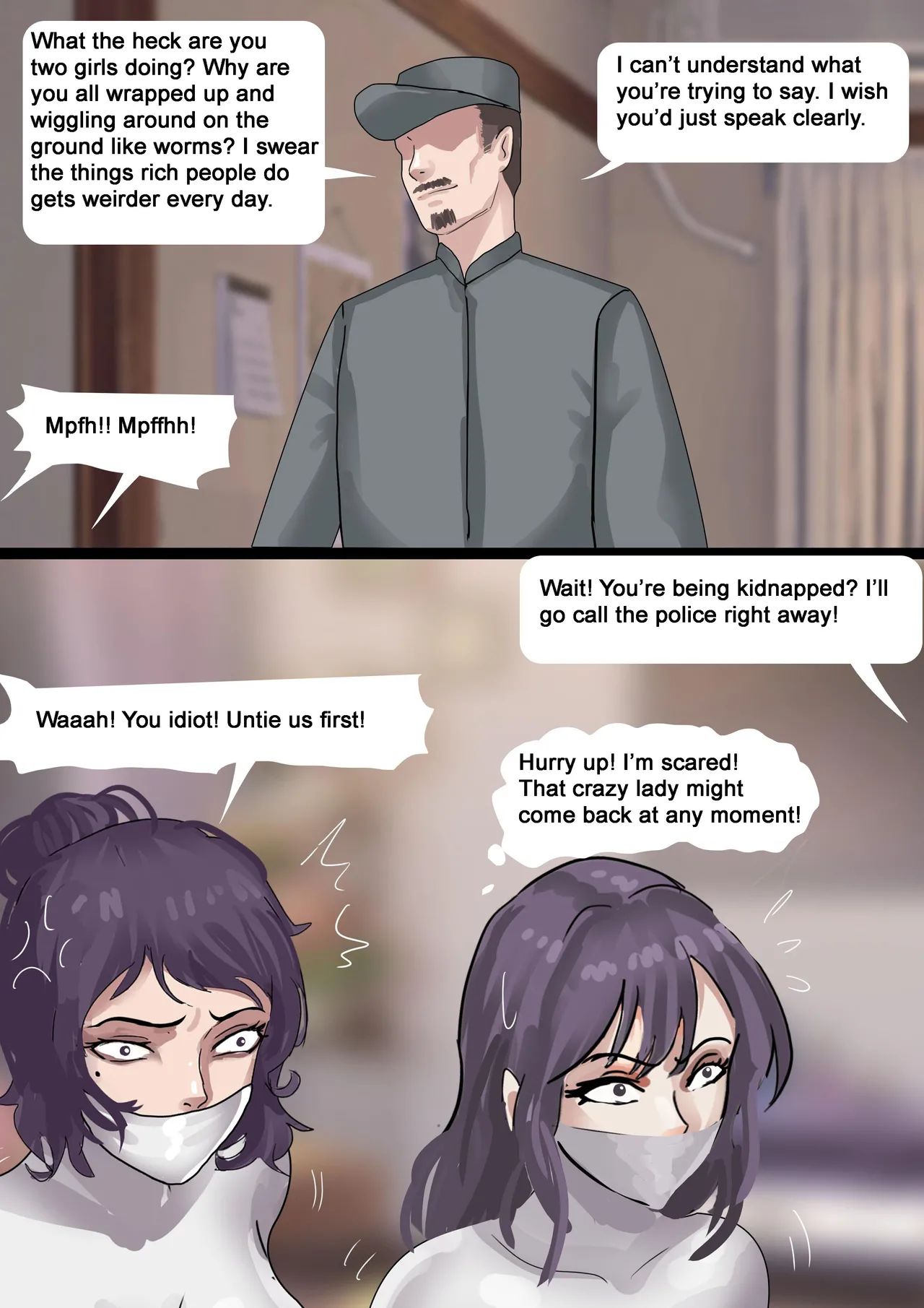 Strange Tutor - A Beautiful Mother and Daughter Tricked and Bound - Page 18