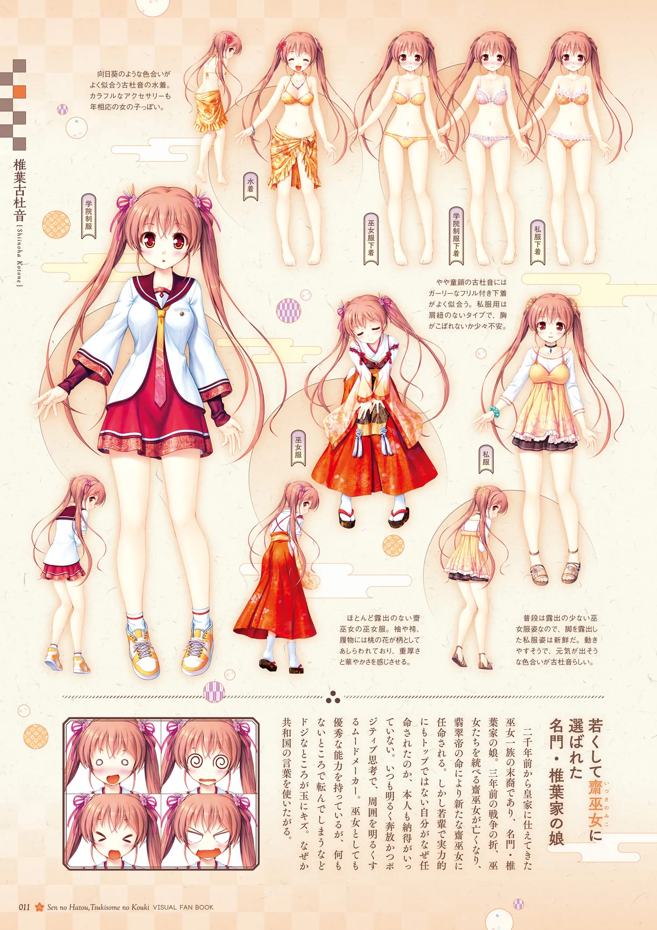 Sen no Hatou, Tsukisome no Kouki Visual Fanbook - Page 12