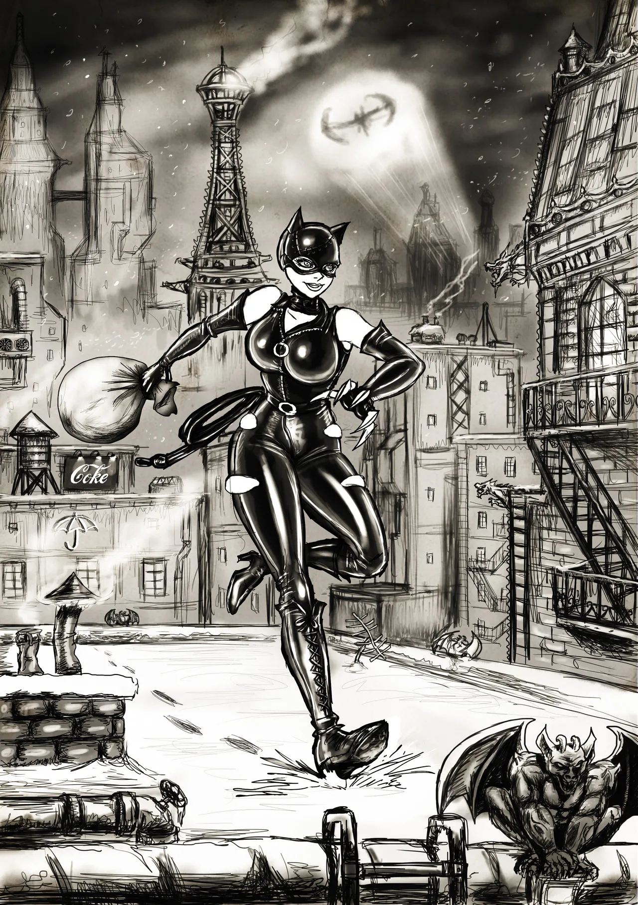 Page 2 of Catwoman Death and Destruction 2