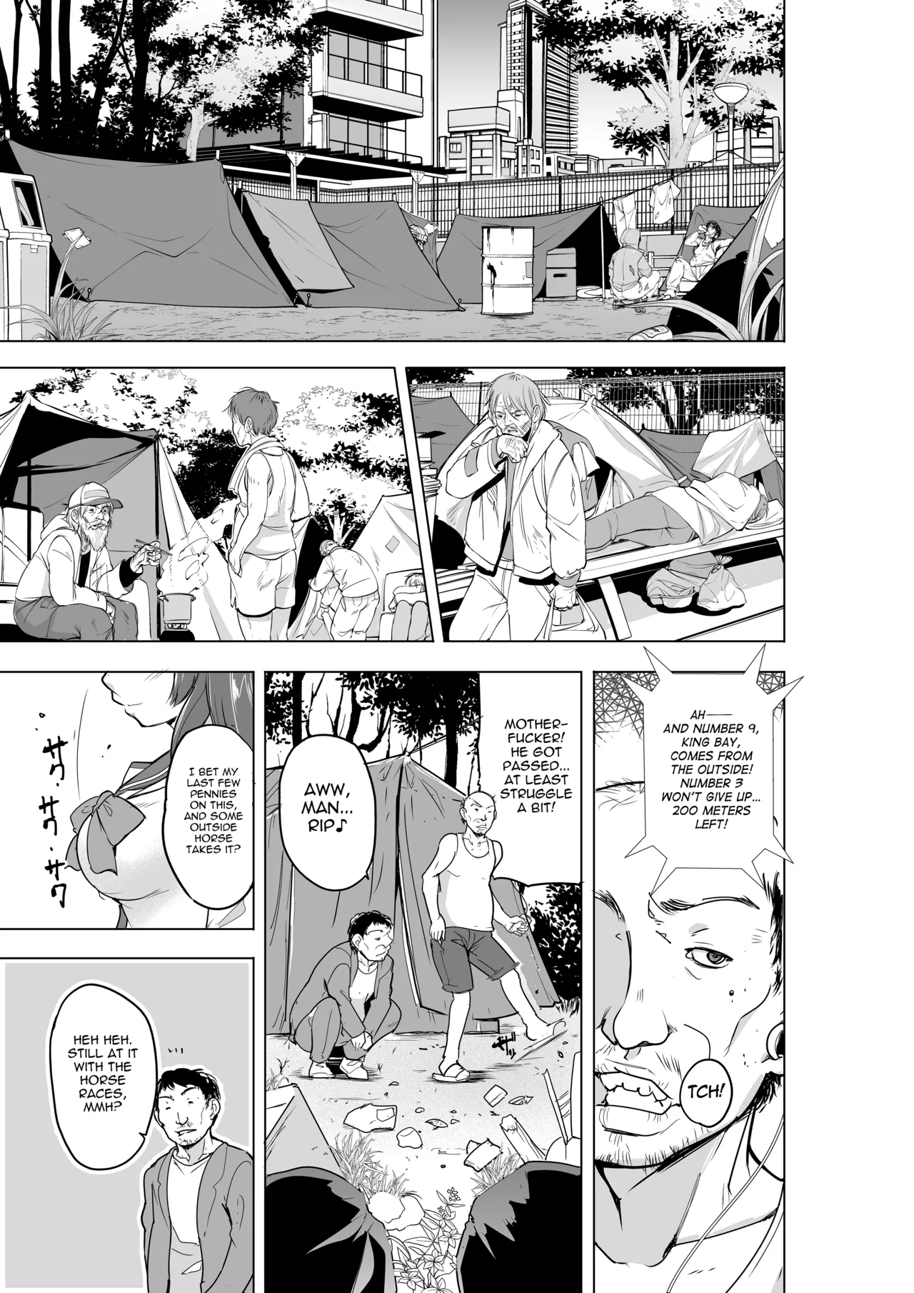 Page 3 of [Tiba-Santi (Misuke)] Tamaki no Himemoto ~ Homuresu no O-yugi | Tamaki's Secret Homelss Game (To Heart 2 Dungeon Travelers) [English]