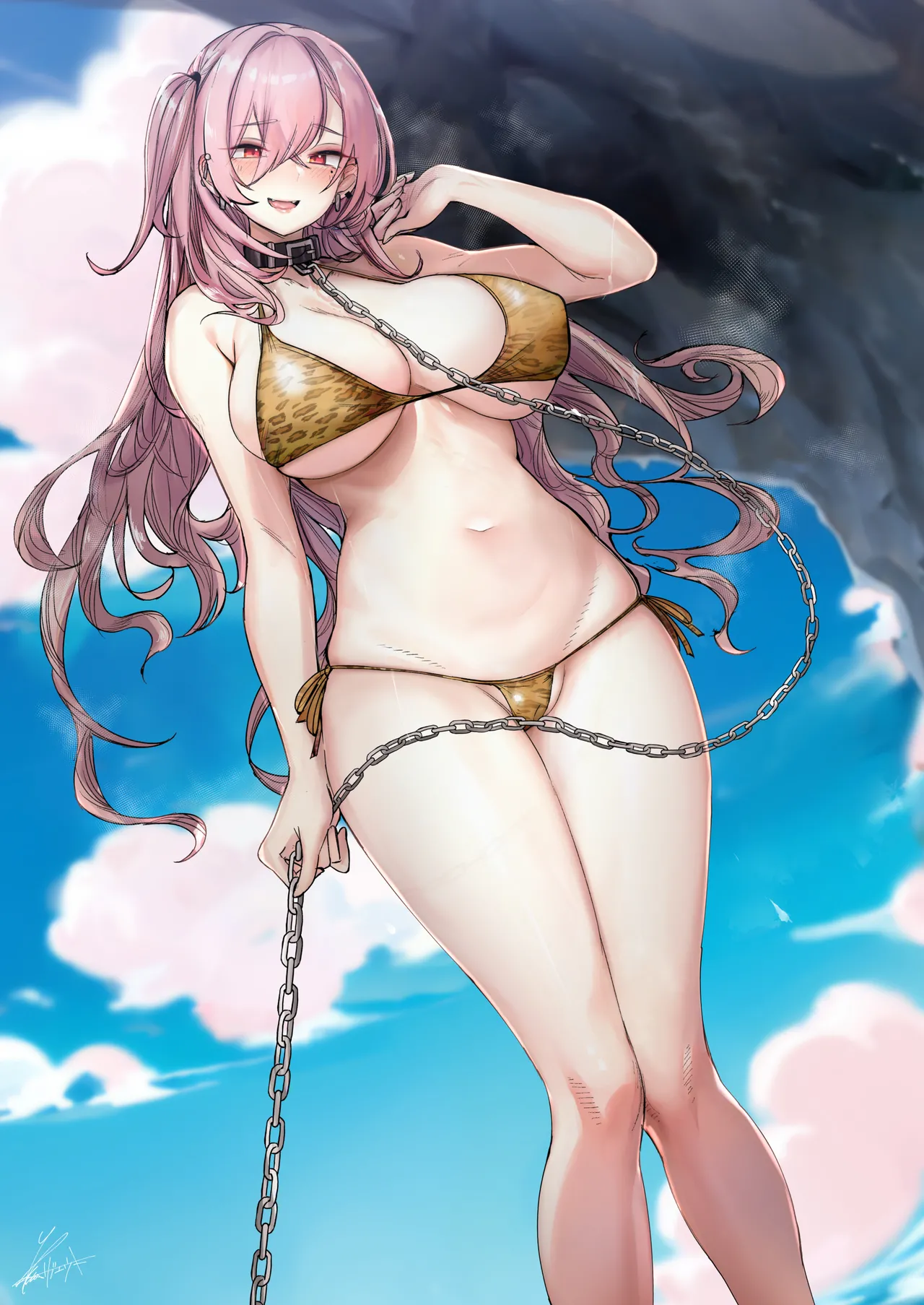 Page 34 of [L.G.C. (Rib:y(uhki))] Ougata Inu Mitai na Kanojo 2 ~Beach de Kin Bikini Hen~ [Digital]