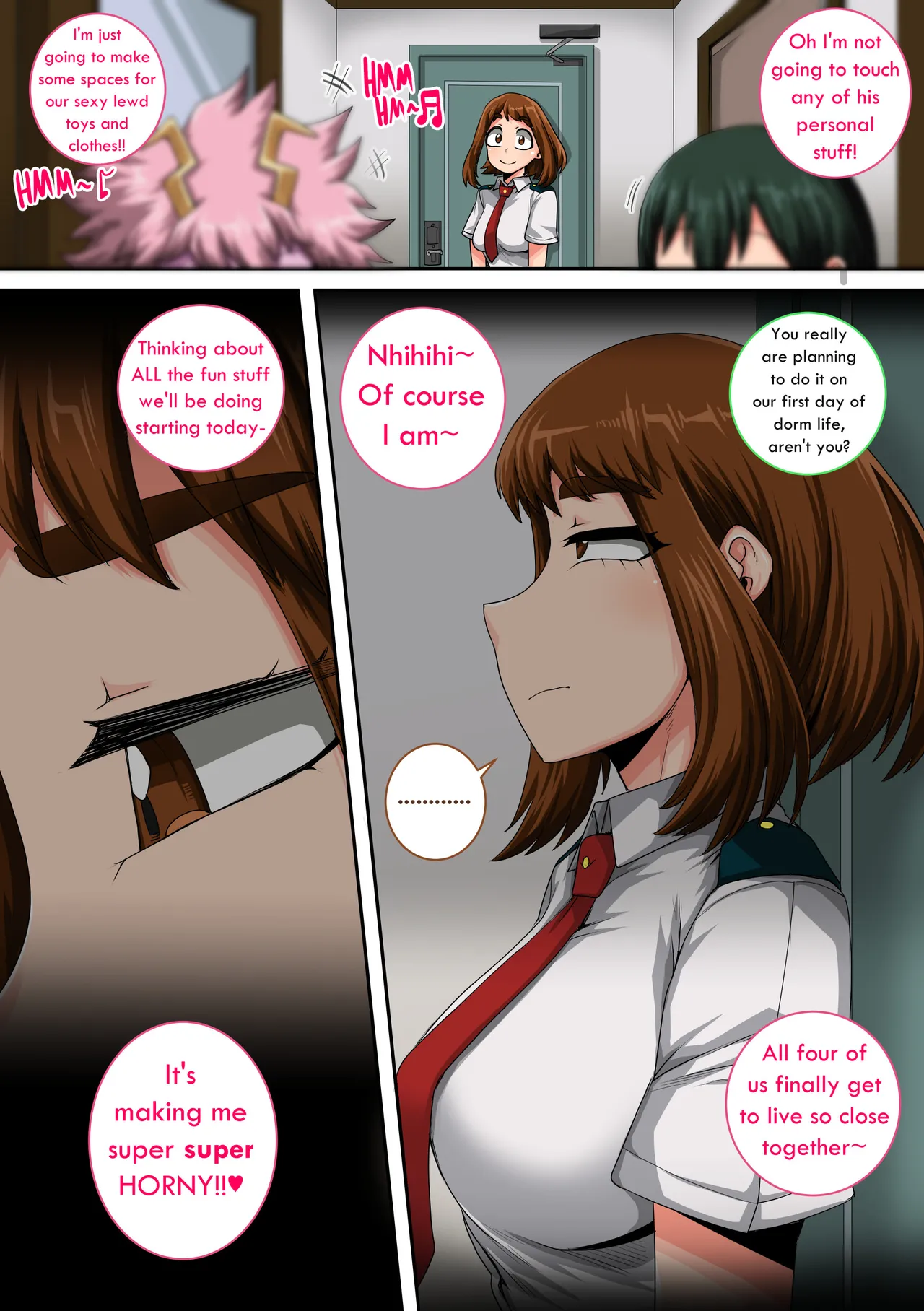 My Harem Academia Chapter 8 Part 3 Breaking into a broken heart - Page 113