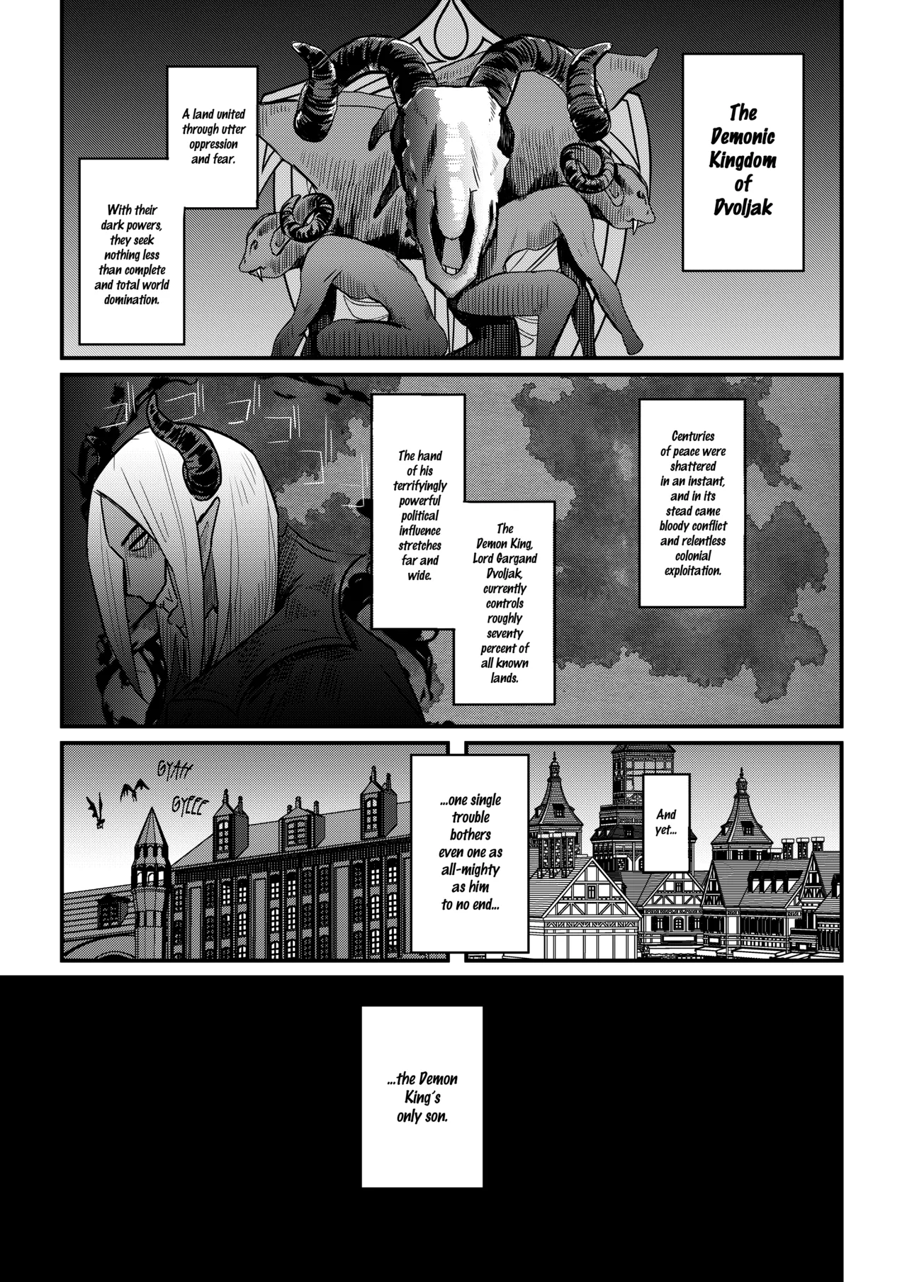 Page 2 of [Uniya (Ikinari Mojio)] Kusozako Sourou Maou wa Chouanzangata no Mucchi Muchi Elf Mama ni Makeppanashi | The Bratty, Quick-Shot Demon Prince Just Can't Win Against This Thicc Elven Mommy! [English]