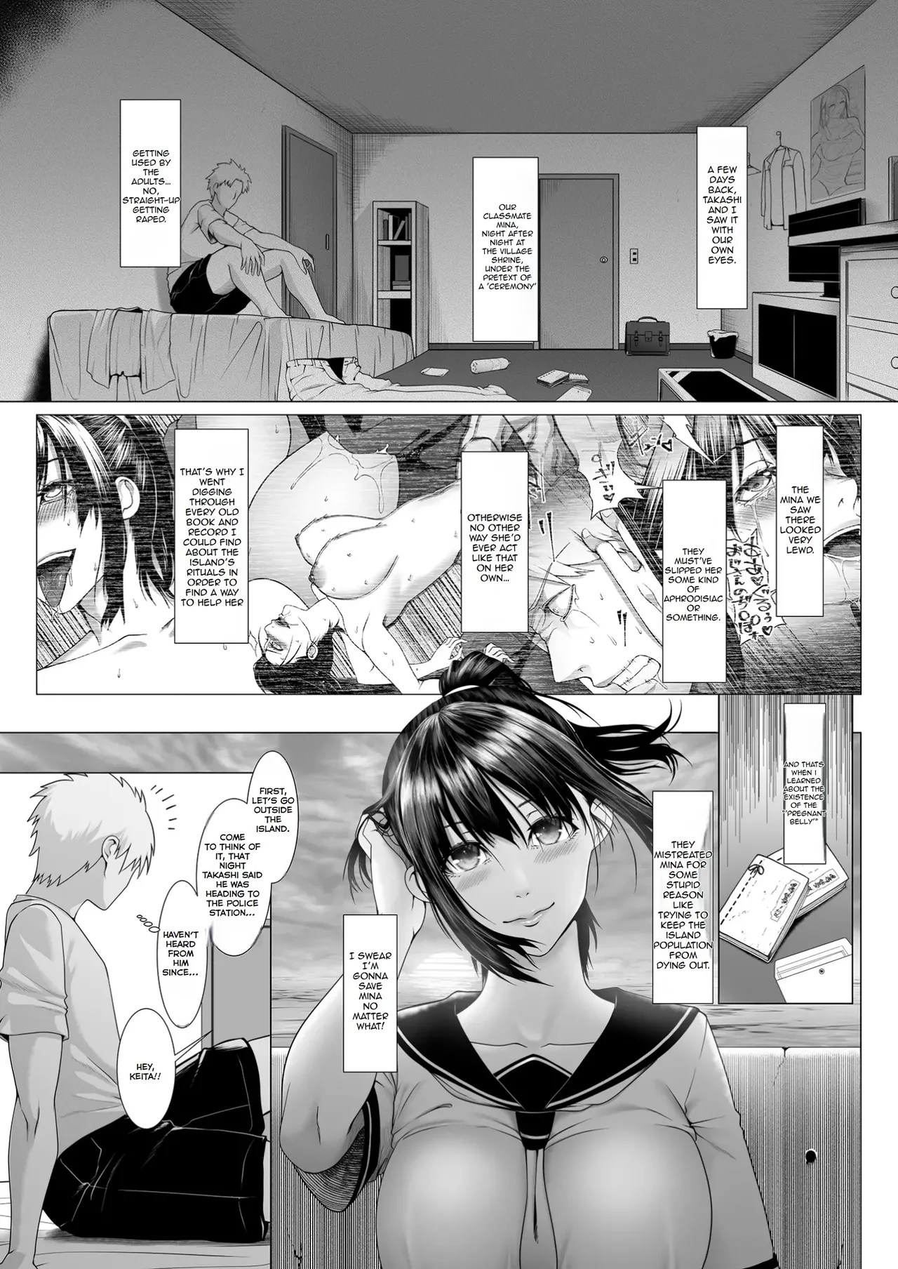 Page 3 of [BIG (big.g)] Haramase no Shima 4 ~Kodane o Shikomare Modaeru Otome~ | Pregnant Island 4 - A Girl is Agonisingly Filled With Semen [English] [LazyHamster] [Digital]