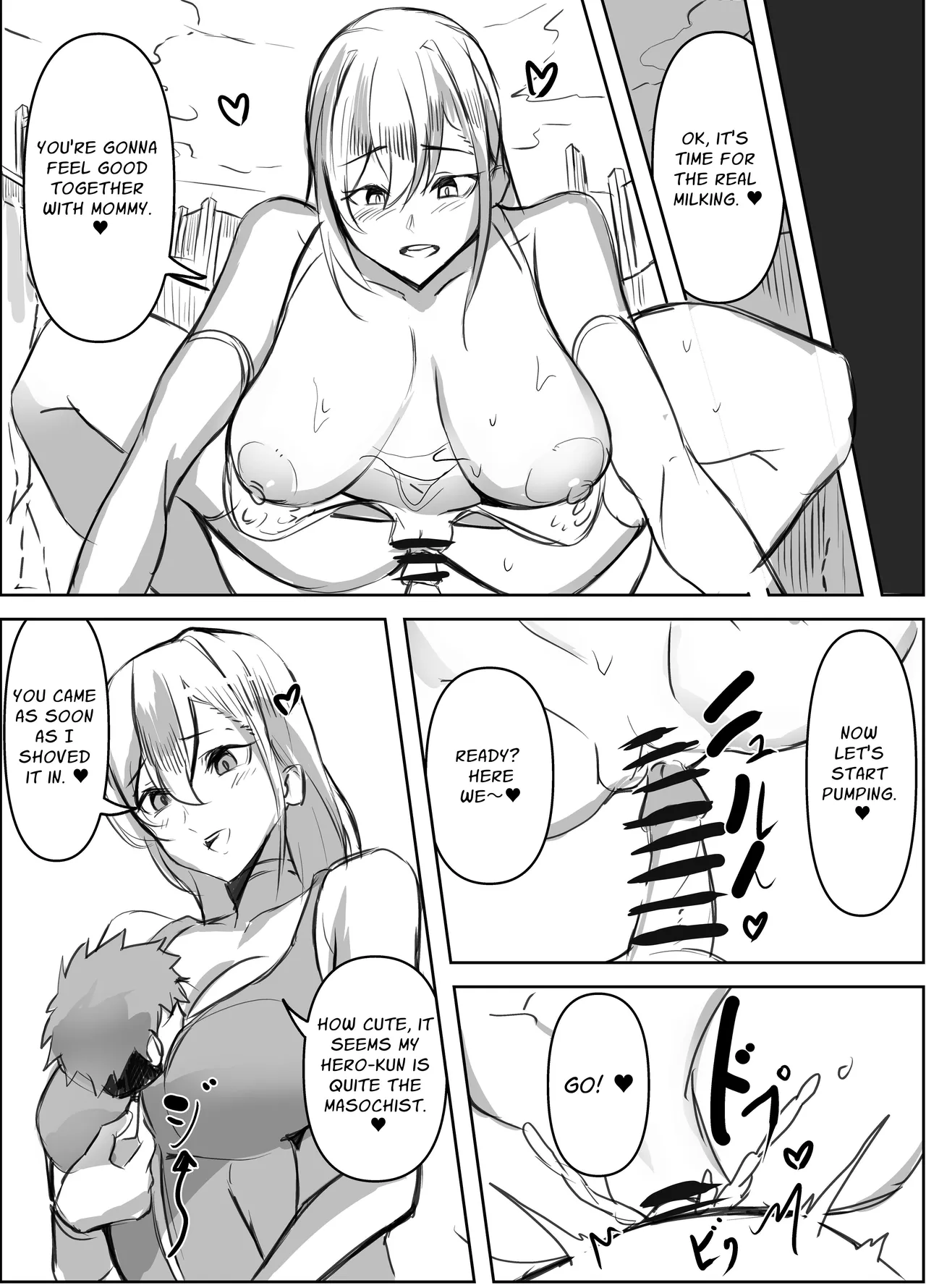 Page 7 of [Honyuubin (Tikubin)] Micchaku Sakusei Mama Kaijin | Body-Tight Cumsucking Mama Monster [English] [Penguin Piper]