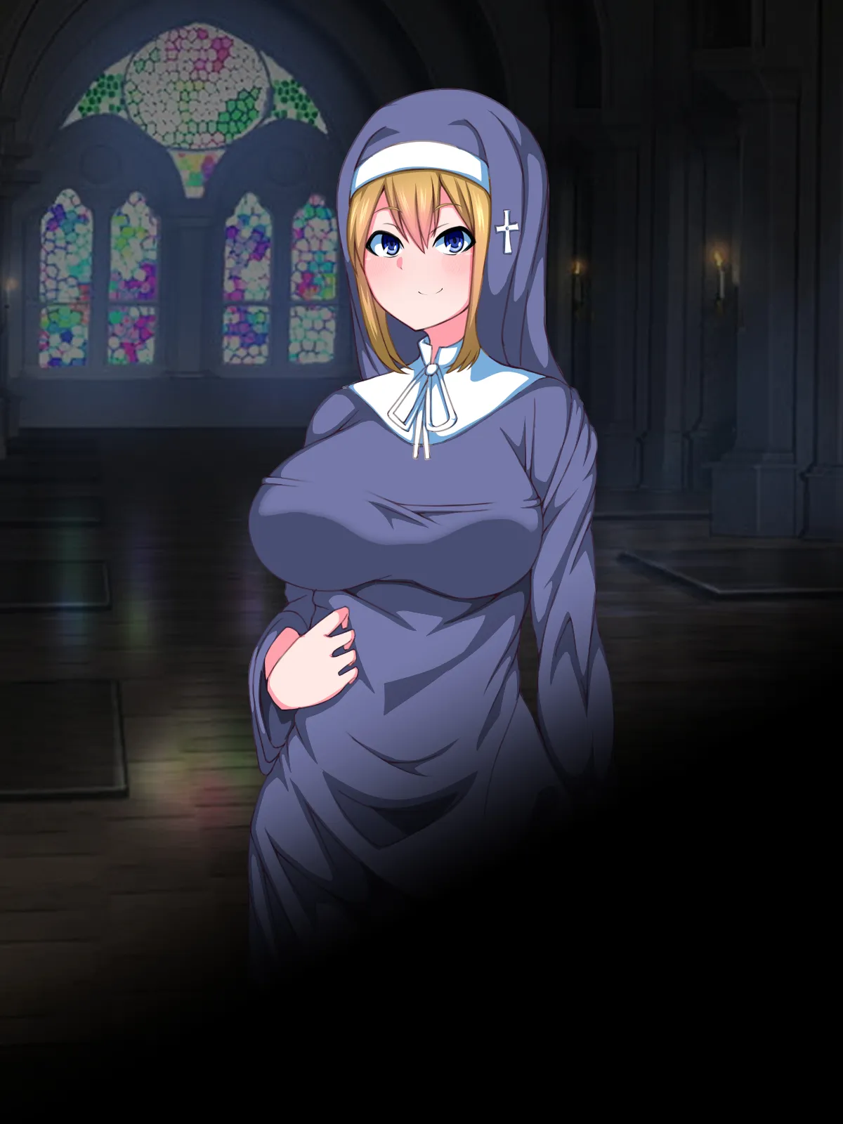 Page 7 of [Sazameki Street] There's No Way This Futanari Nun Will Lose to the Pleasures of Immoral Ejaculation!