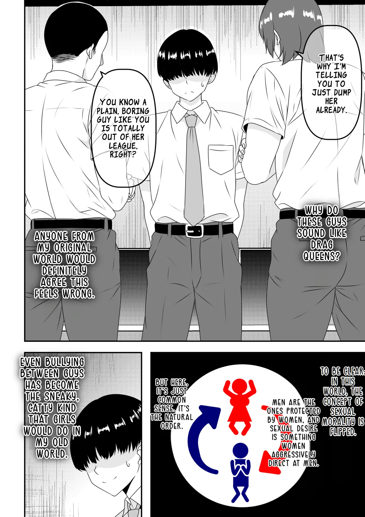 Page 3 of [Waribashi Kouka] Teisou Gyakuten - Tayoreru Oujisama-kei no Senpai, Hatsu H de Kusso Nasakenai Koshiheko Sourou Sex o Urou Shiteshimau | Chastity Reversal- The Reliable Prince-Type Senpai Is Pathetically Quick in Bed During Our First Time [English] [LKK•Scans]