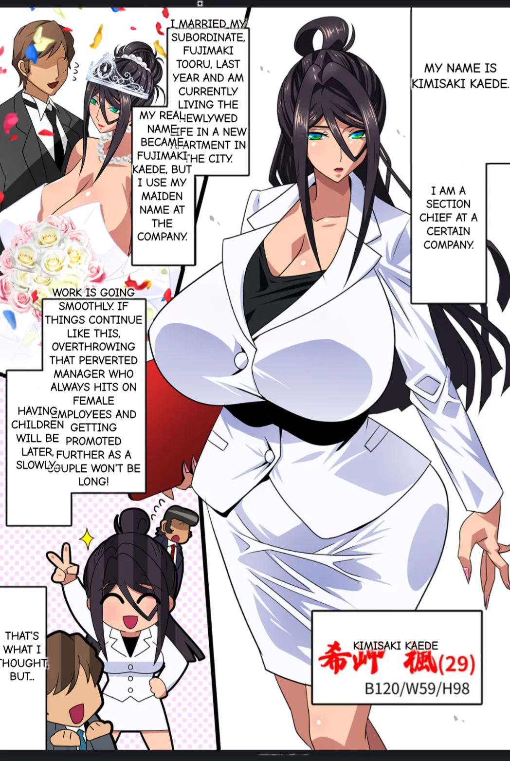 Page 1 of Kimisaki Kaede 1 - hitozuma hisho no nakadashi nikutai Settai biyaku shiofuki i chichi akume (MTL)