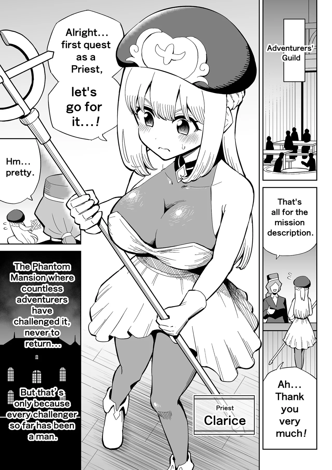 Page 2 of [Hitsumabushi] Futanari Priest Clarice to Akuryoukan | Futanari Priest Clarice and Phantom Masion [English]