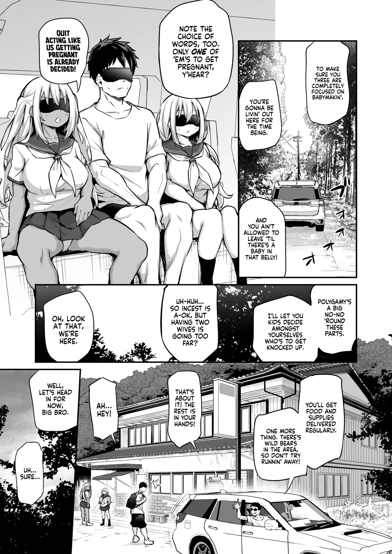 Page 5 of [Airandou] Imouto-tachi o Haramasenai to Derarenai Mura | You Must Breed Your Sisters to Leave This Village [English] [head empty] [Decensored] (Fixed Order)