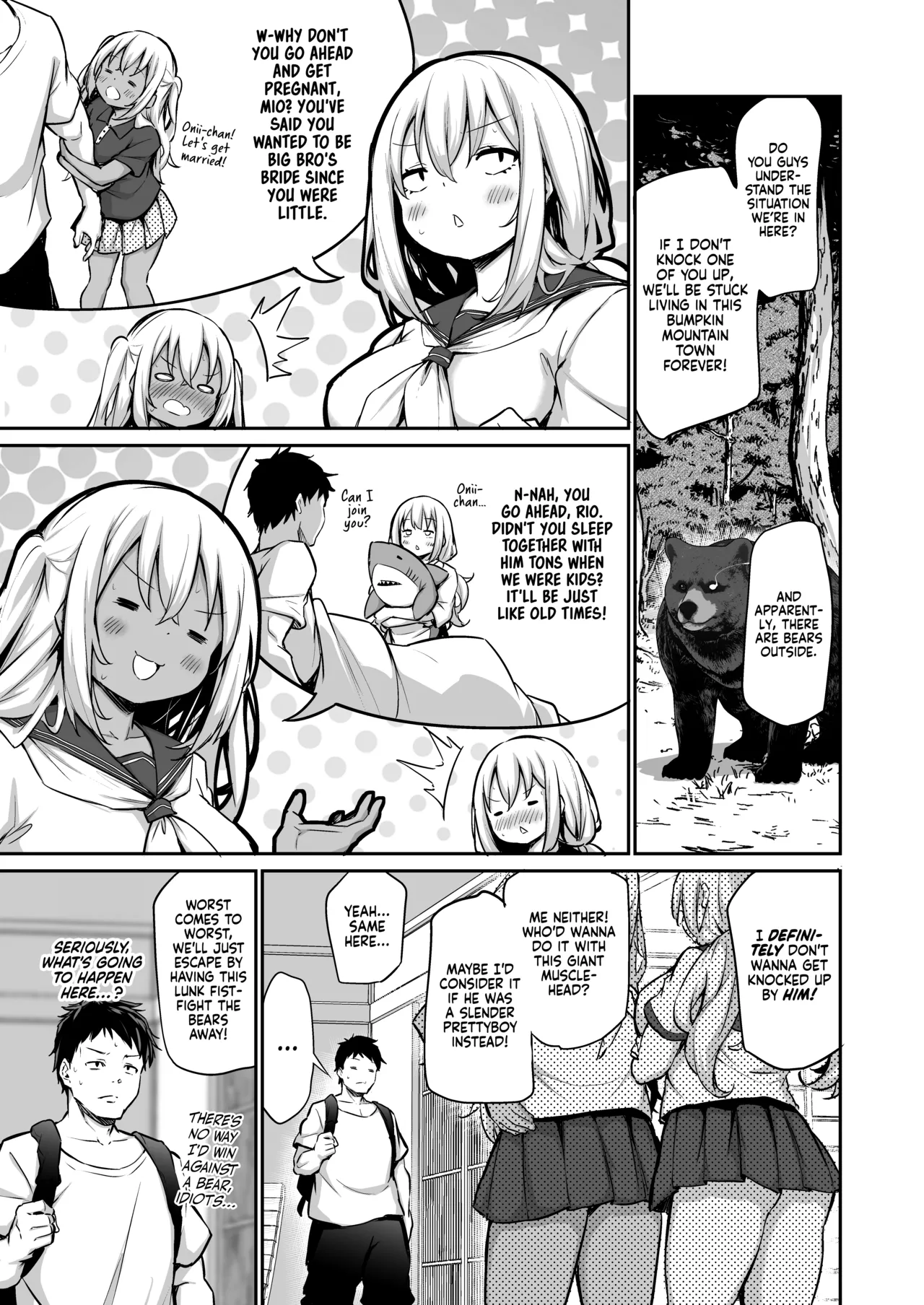Page 7 of [Airandou] Imouto-tachi o Haramasenai to Derarenai Mura | You Must Breed Your Sisters to Leave This Village [English] [head empty] [Decensored] (Fixed Order)