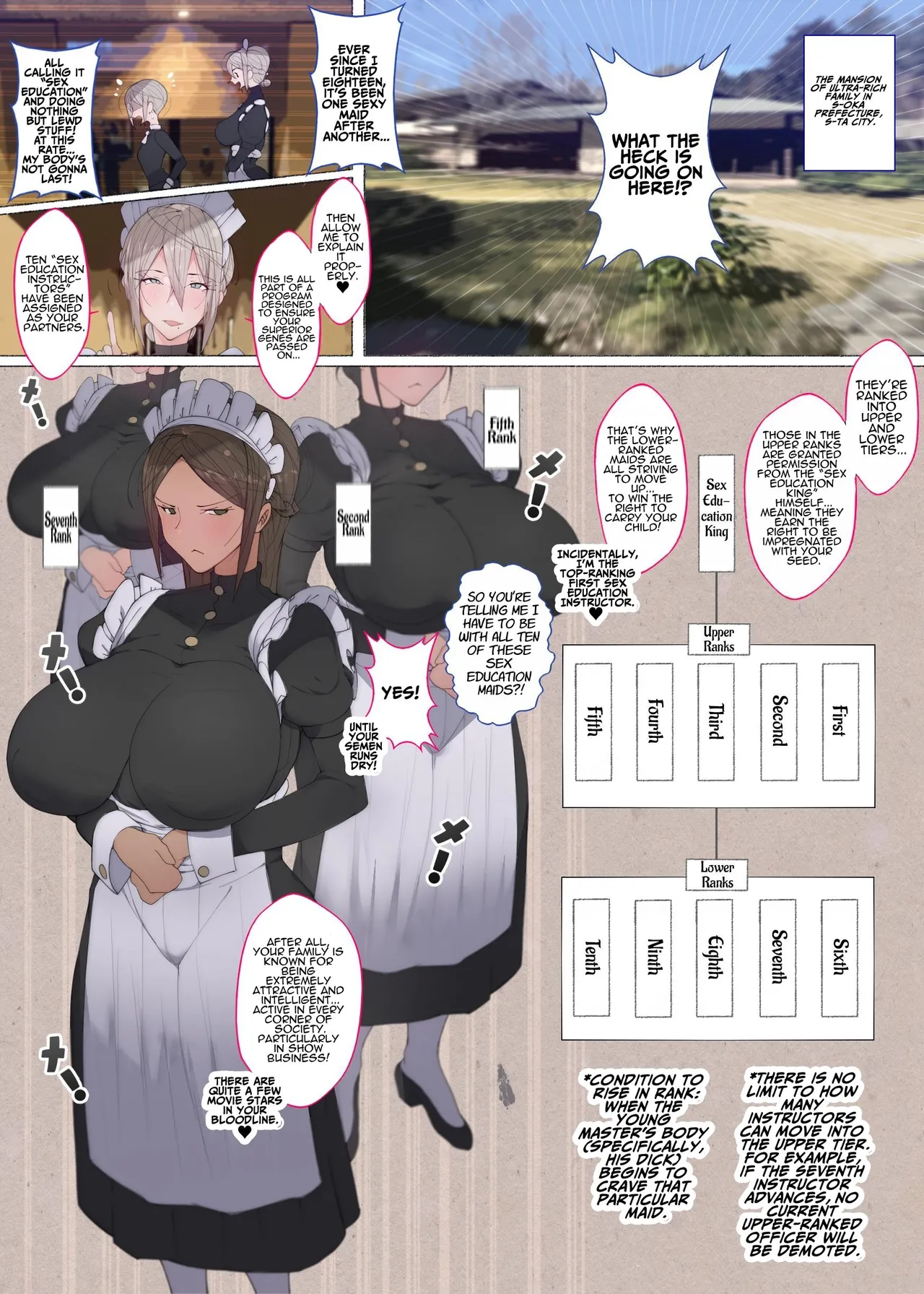 The Master Gets Squeezed By His Lusty Maids!! - Page 7