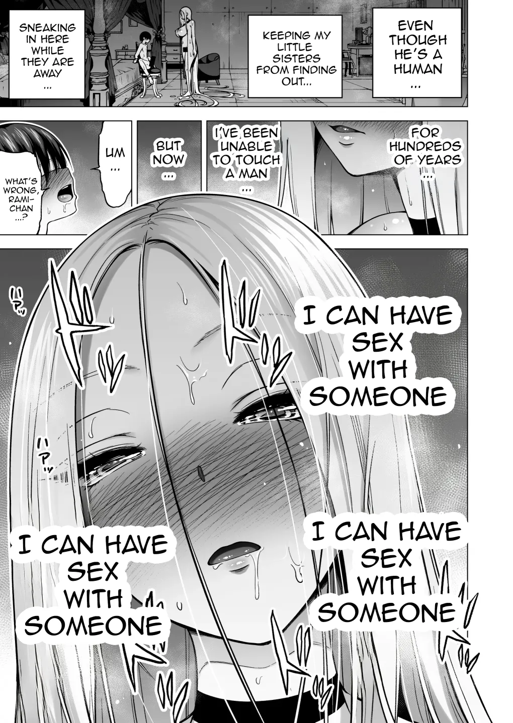 Page 40 of Boku ni Shika Furenai Succubus 3 Shimai ni Shiborareru Hanashi 4 ~Choujo Remy Hen (Zenpen)~ | Hands-On Draining With Three Succubus Sisters 4