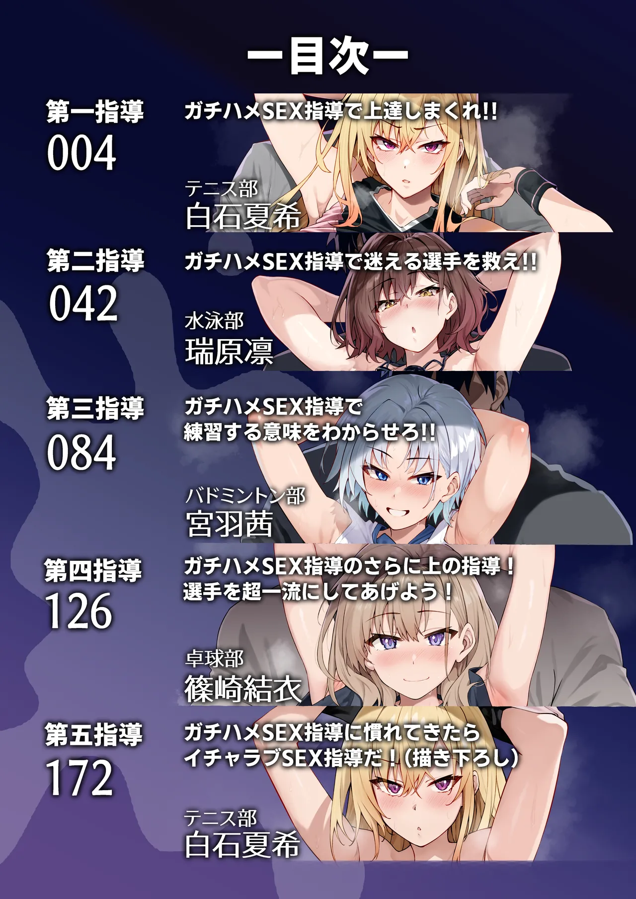 Page 2 of [Syunichi Kansuu (Syunichi)] Gachihame SEX Shidou Soushuuhen [Digital]