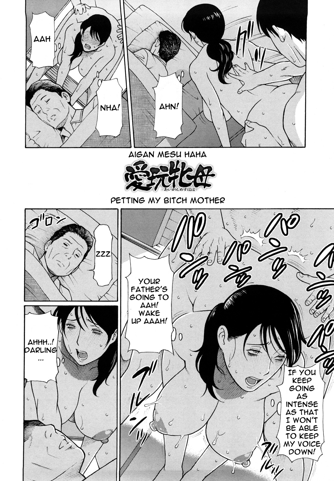 Page 2 of [Takasugi Kou] Aigan Mesu Haha | Petting My Bitch Mother (Kindan no Haha-Ana) [English] [that.guy]
