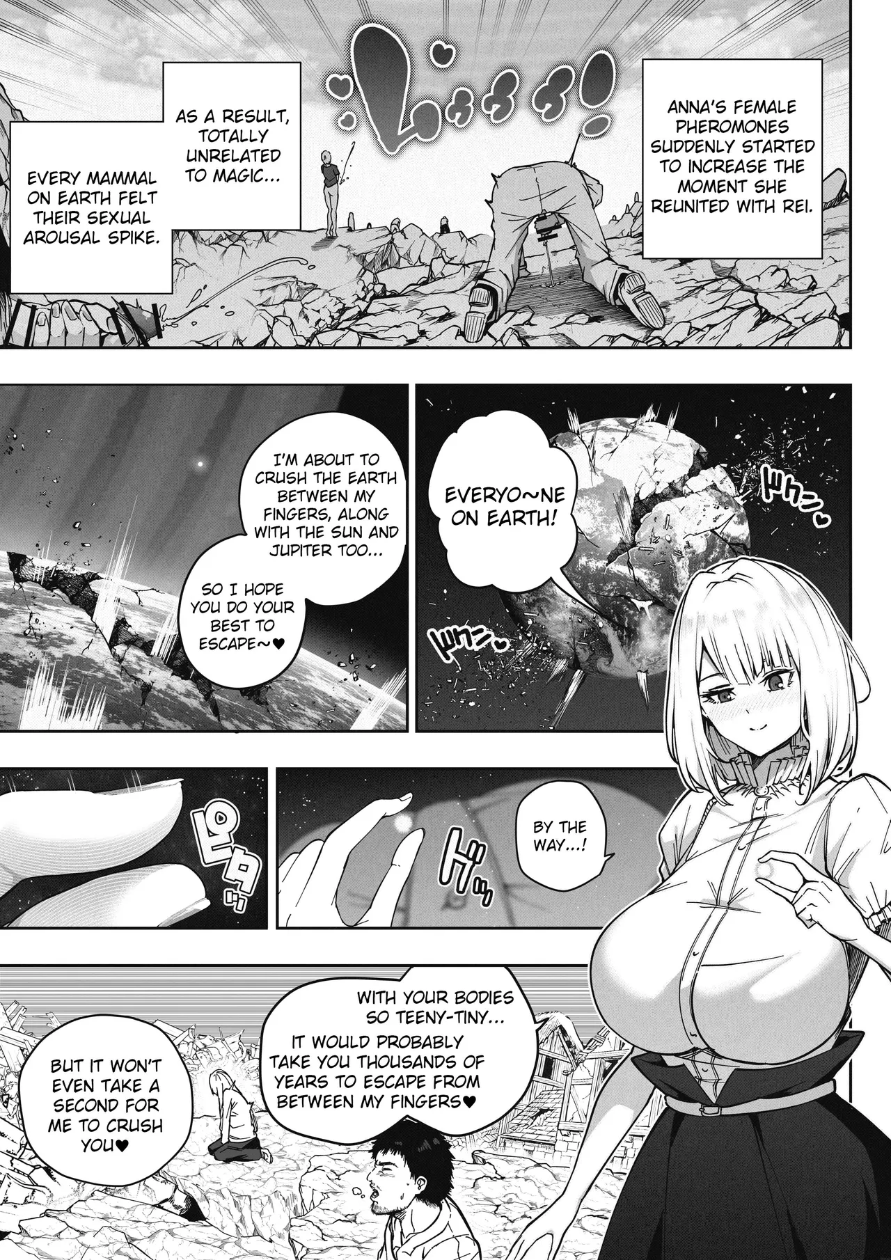 Page 15 of [Soryuu] Shinchou 1680-oku km no Joshi ga Tatta 1-man km Shika Nai Chikyuu o Asobubu | A 168 Billion km Tall Girl Toys with the Mere 10,000 km Earth [English]