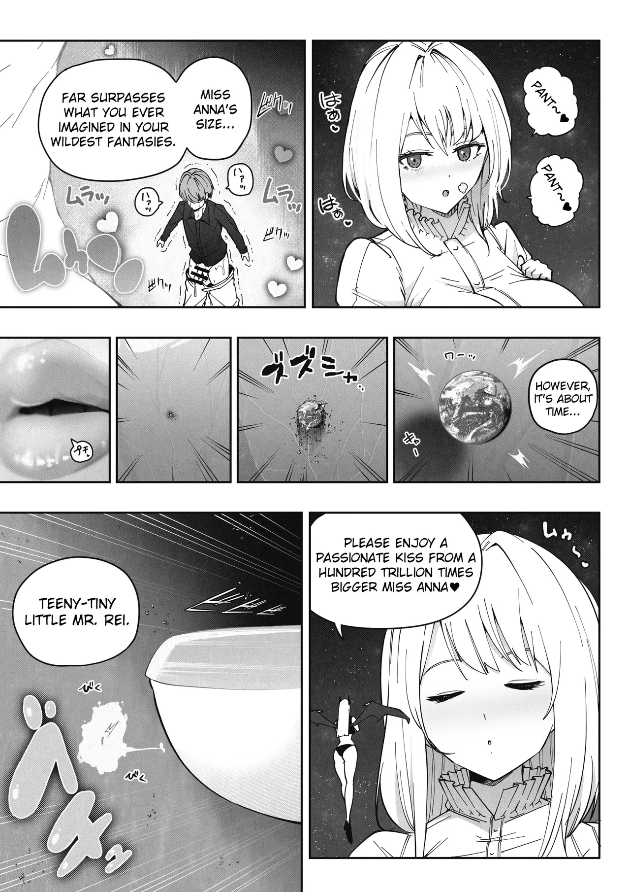 Page 24 of [Soryuu] Shinchou 1680-oku km no Joshi ga Tatta 1-man km Shika Nai Chikyuu o Asobubu | A 168 Billion km Tall Girl Toys with the Mere 10,000 km Earth [English]