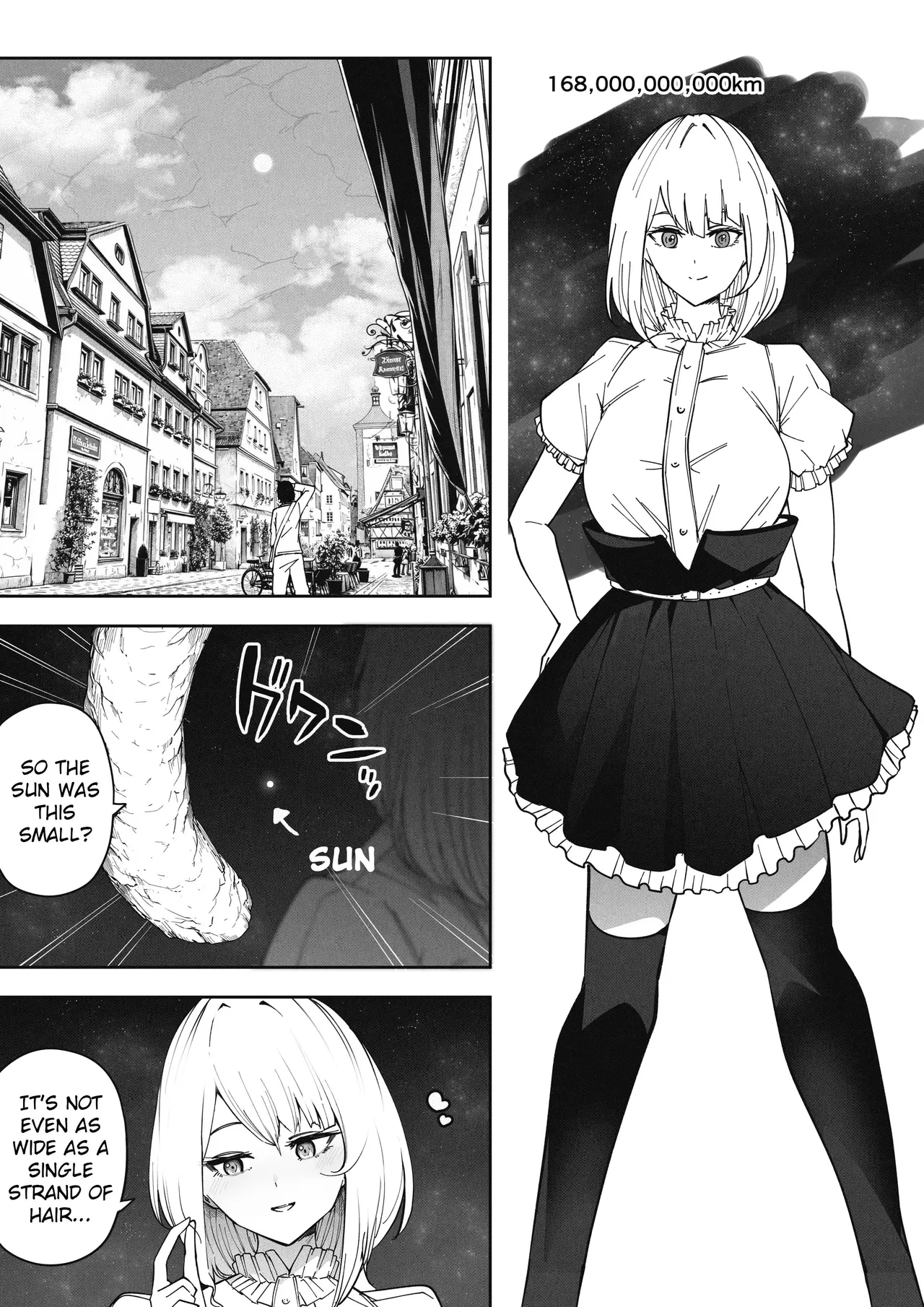 Page 25 of [Soryuu] Shinchou 1680-oku km no Joshi ga Tatta 1-man km Shika Nai Chikyuu o Asobubu | A 168 Billion km Tall Girl Toys with the Mere 10,000 km Earth [English]