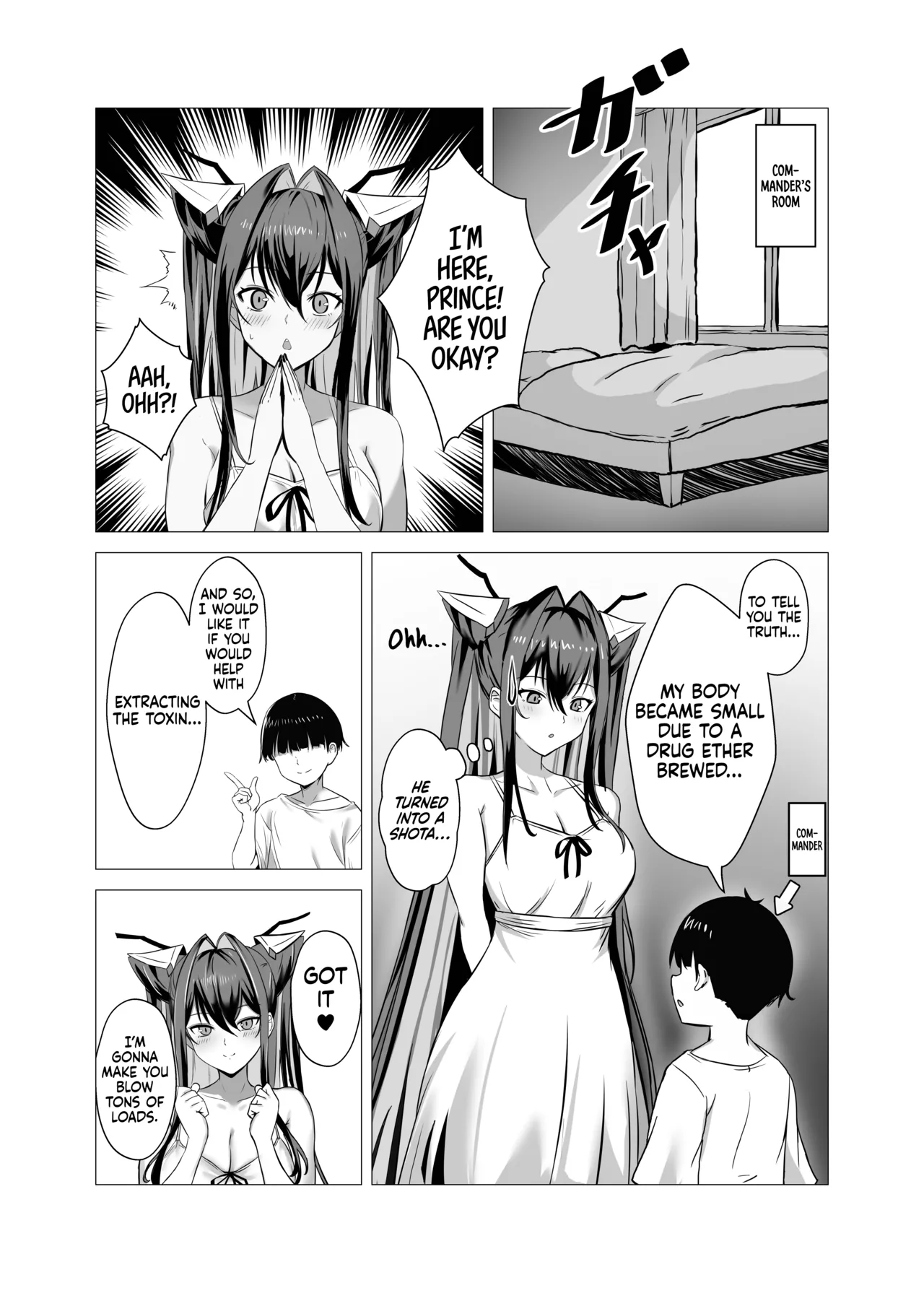 Page 4 of [Saya Endou (Sayashi)] Siren to Chiisaku Natta Shikikan | Siren and the Commander Who Became Small (Goddess Of Victory:Nikke) [English] [Tabunne Scans] [Digital]