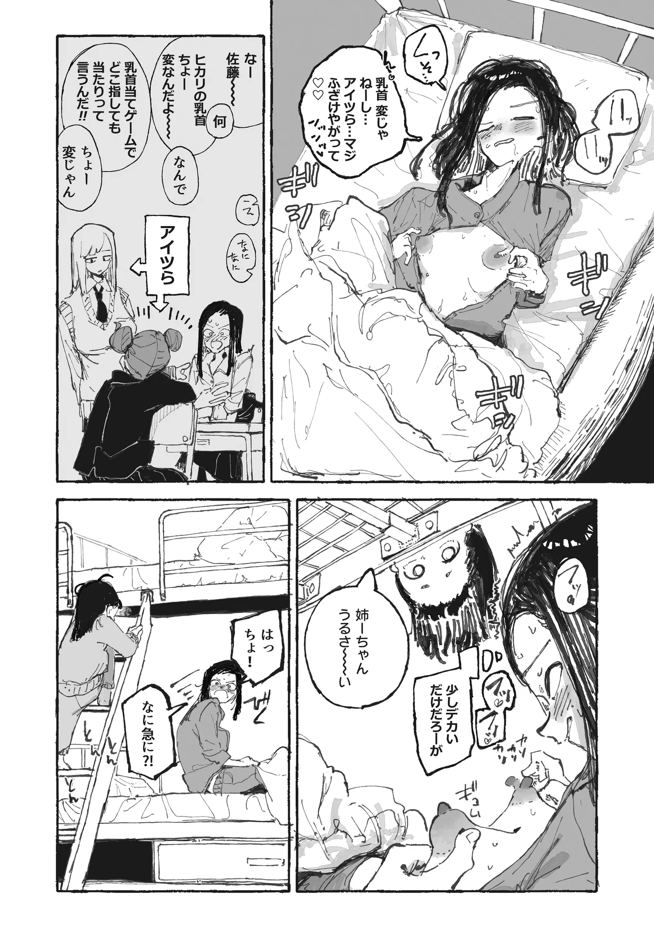 うるさい女市の乳首を管理する女未 - Page 1