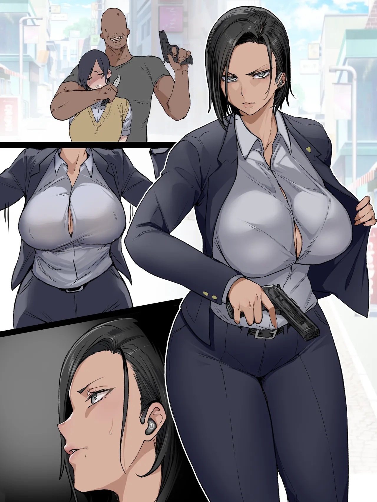 路上で全裸にされ無様にガニ股チン媚びさせられるエリート刑事 - Page 20