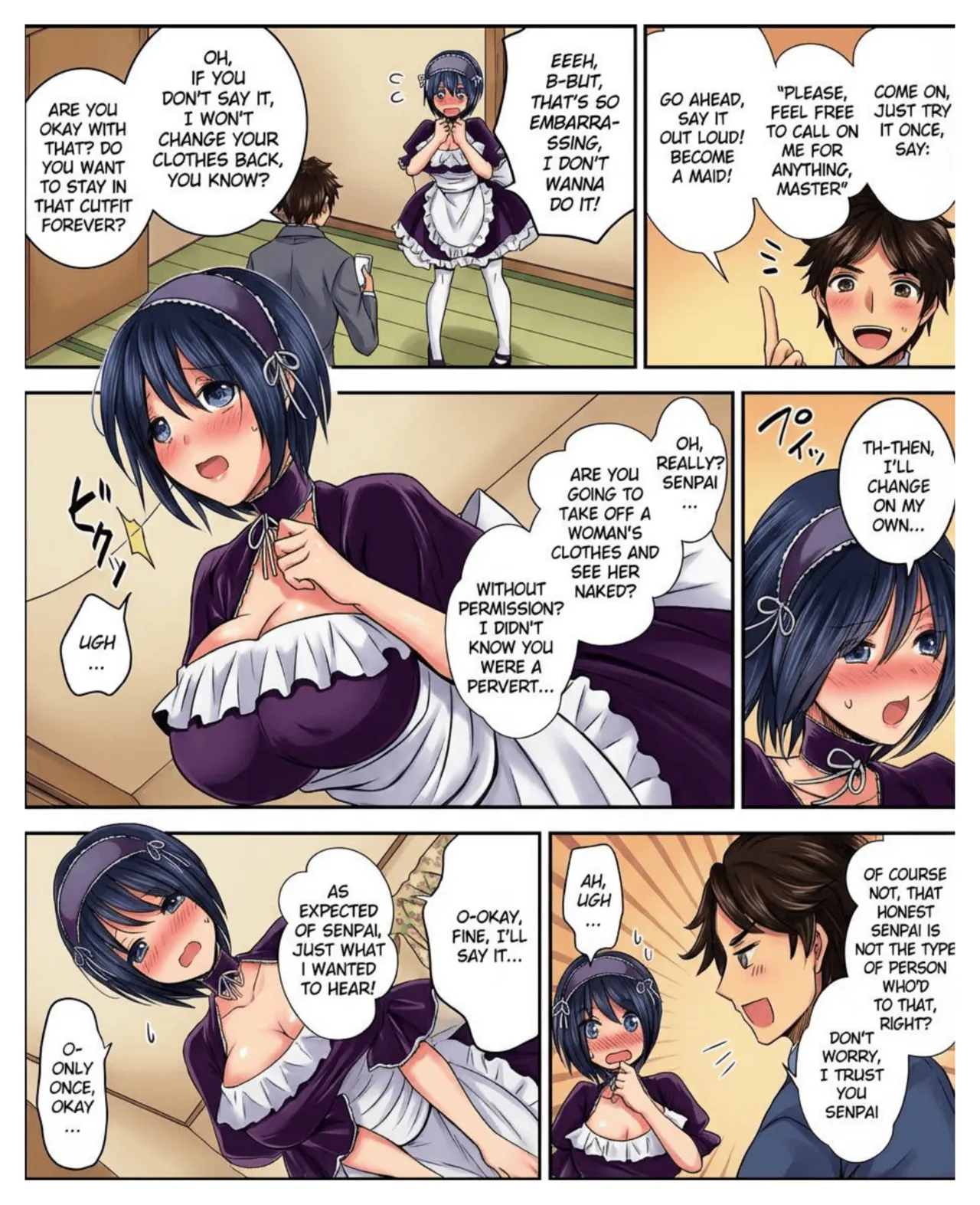 Page 10 of [Amuai Okashi Seisakusho (Matsuzono)] Costume Tengoku ~Shokuba no Kouhai to Irekawatte Kisekae Ningyou ni Sareru Boku~ [English] [Full color]