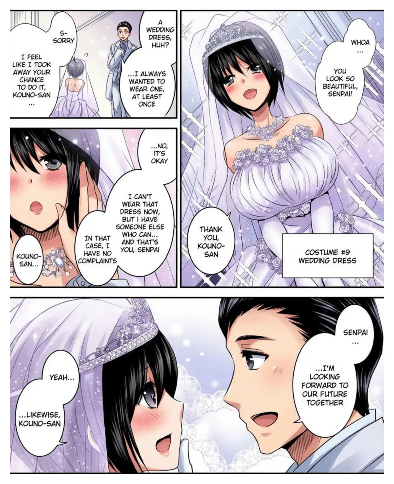 Page 29 of [Amuai Okashi Seisakusho (Matsuzono)] Costume Tengoku ~Shokuba no Kouhai to Irekawatte Kisekae Ningyou ni Sareru Boku~ [English] [Full color]