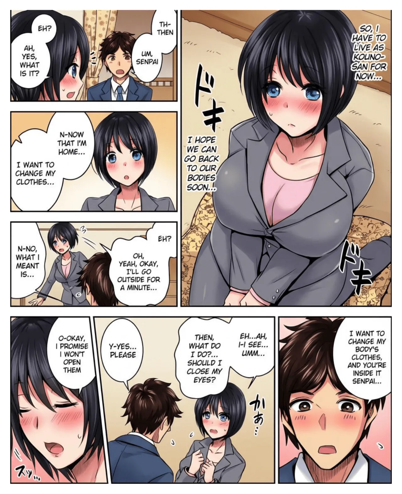 Page 4 of Costume Tengoku ~Shokuba no Kouhai to Irekawatte Kisekae Ningyou ni Sareru Boku~