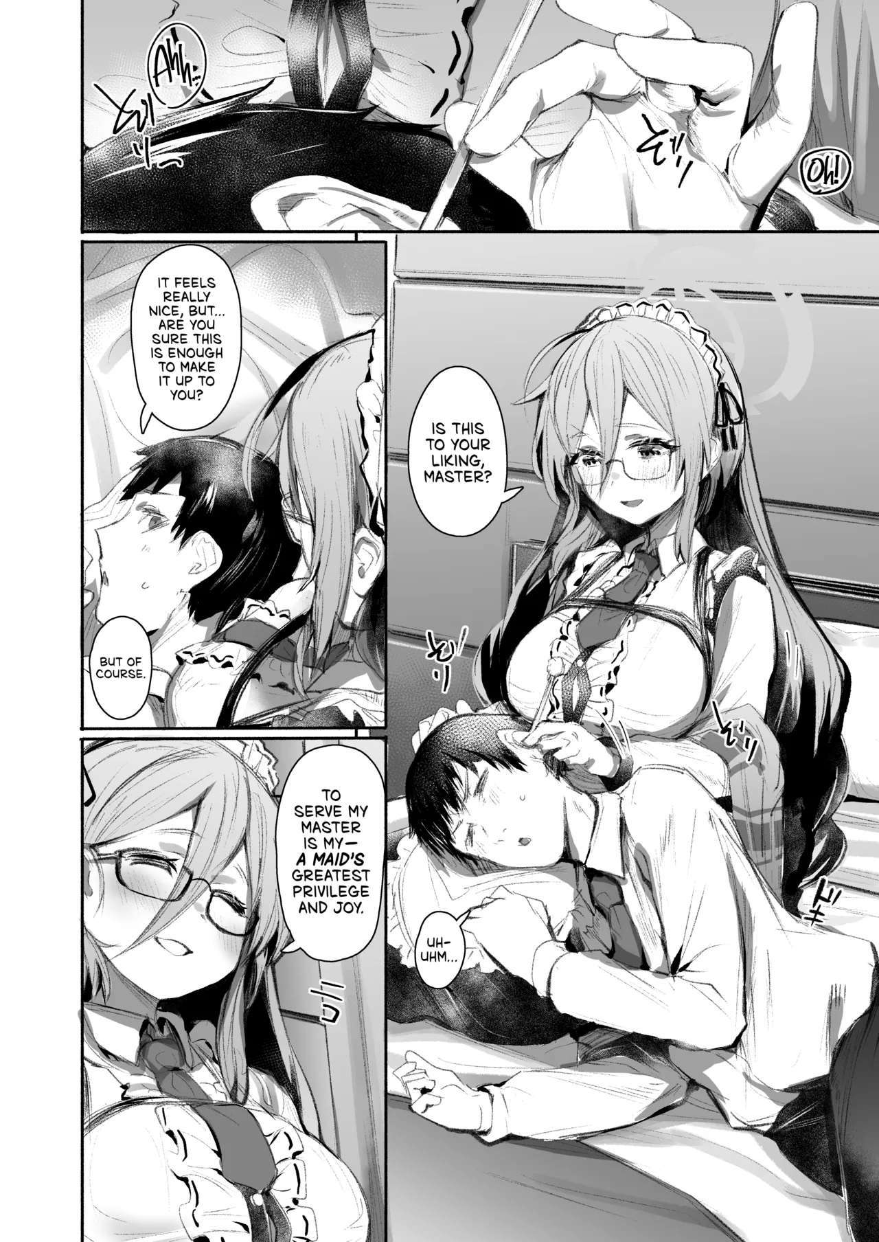 Page 3 of Extra Service Shuujitsu Mitchaku Noukou Houshi | Extra Service: Tender Loving Care, All Day Long