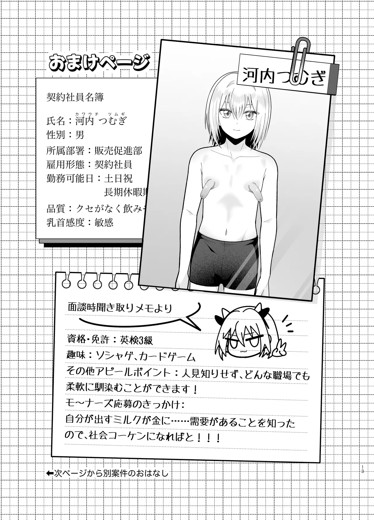 単発ミルク♂スタッフ - Page 13